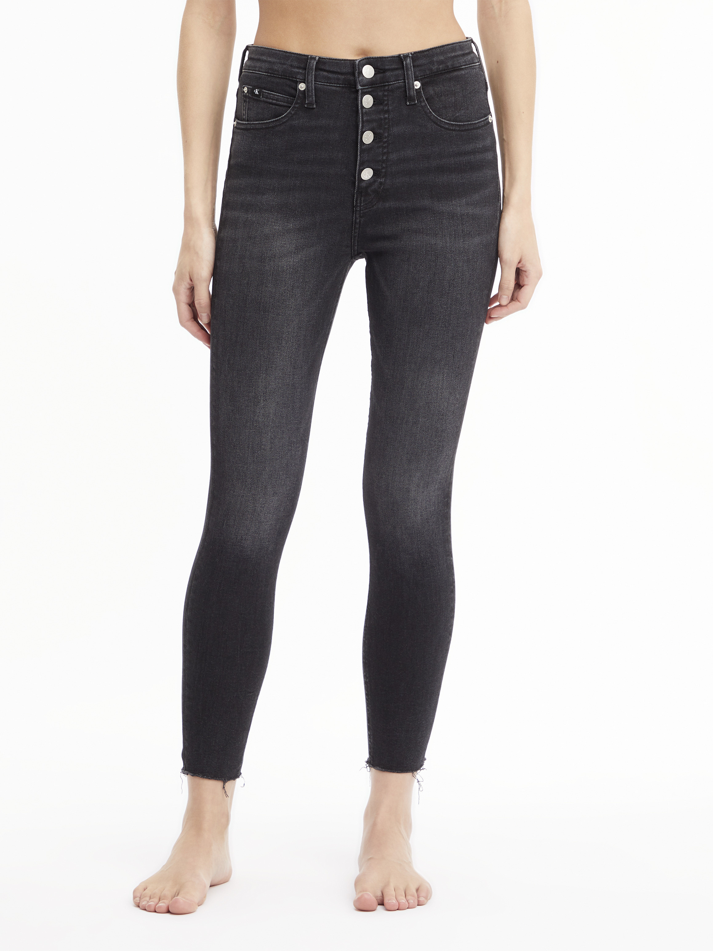 Calvin Klein Jeans - Super skinny five pocket jeans, Black, large image number 4