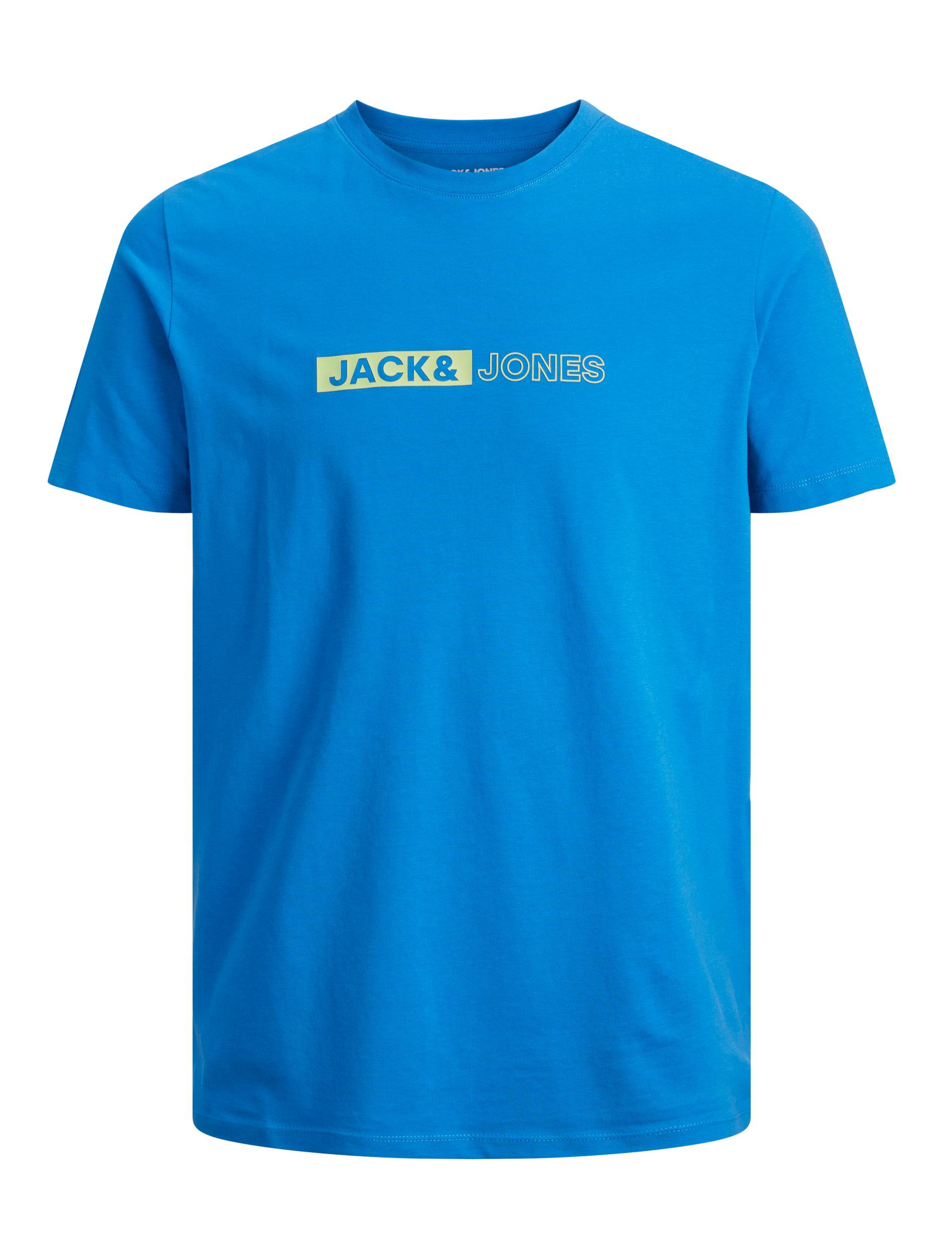 Jack & Jones - Regular fit cotton T-shirt, Blue Cornflower, large image number 0
