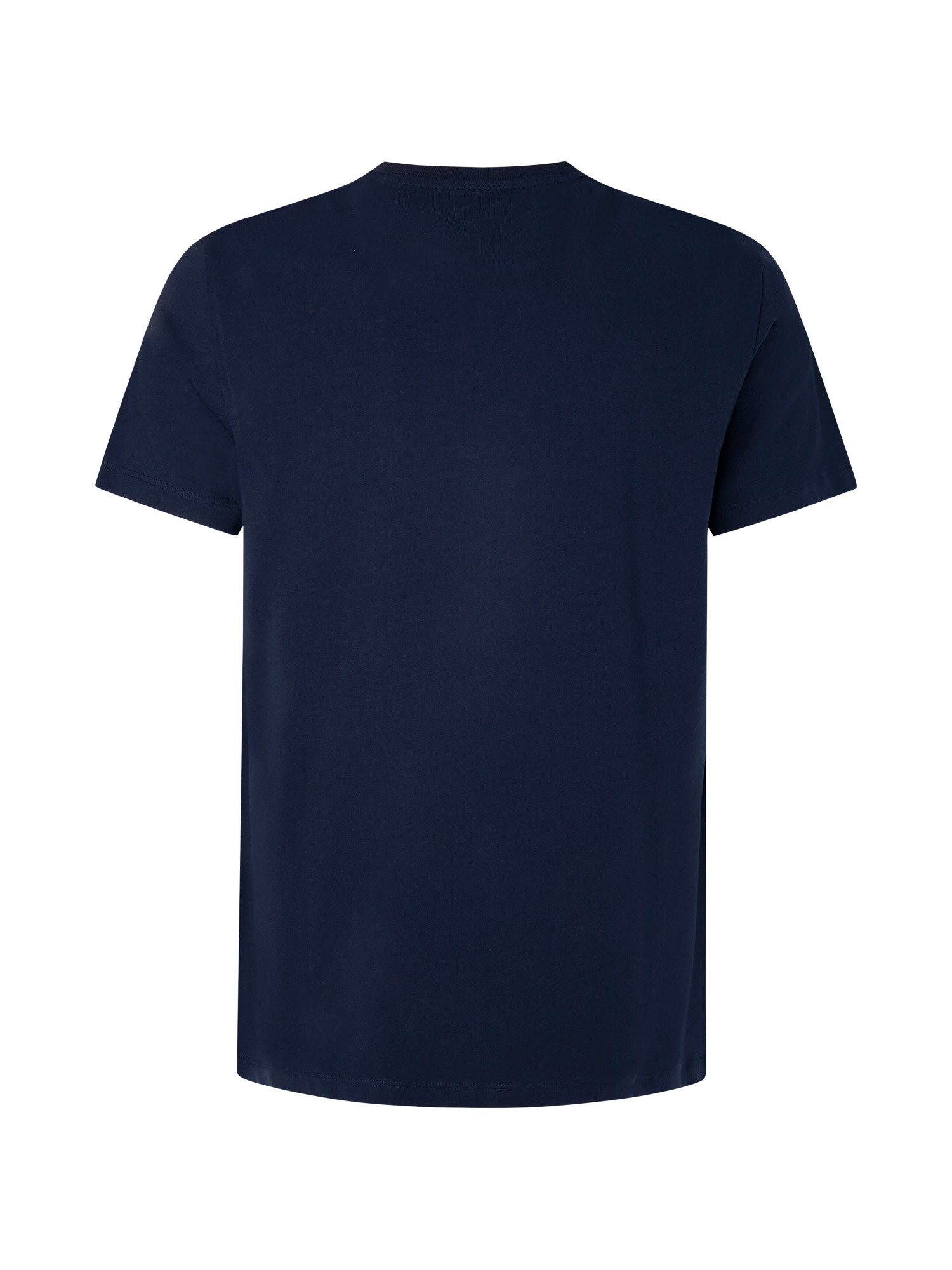 Pepe Jeans - T-shirt with embroidered logo in cotton, Dark Blue, large image number 1