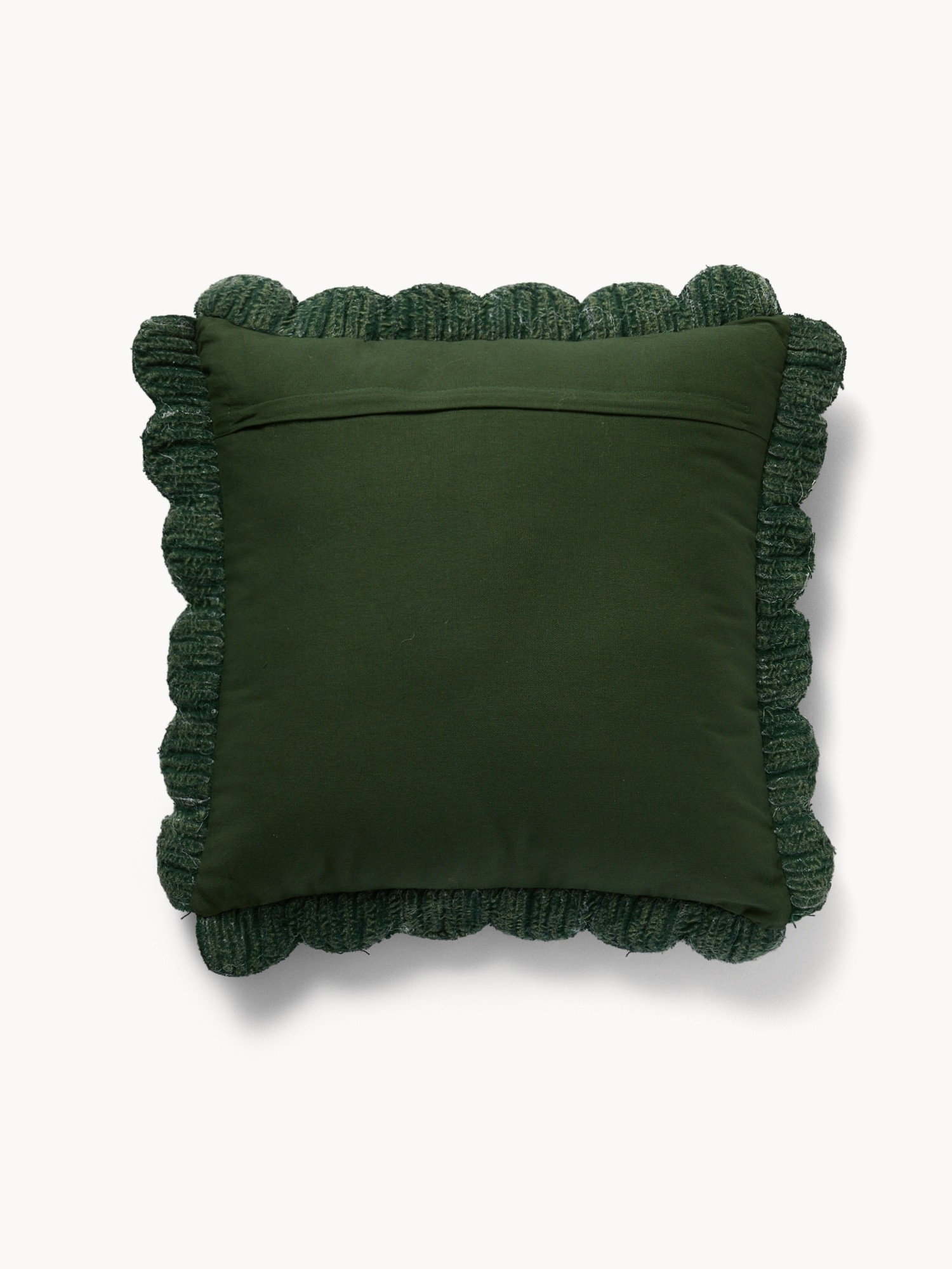 Cuscino stella in rafia, Verde scuro, large image number 2