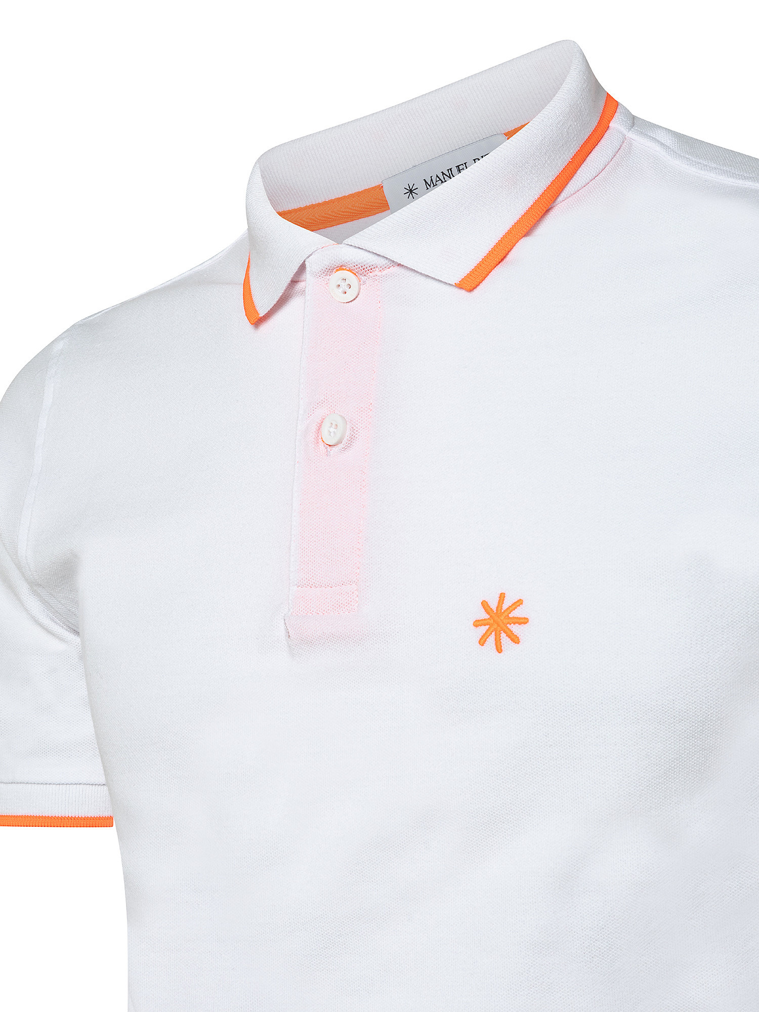 Short sleeve polo shirt, White, large image number 2