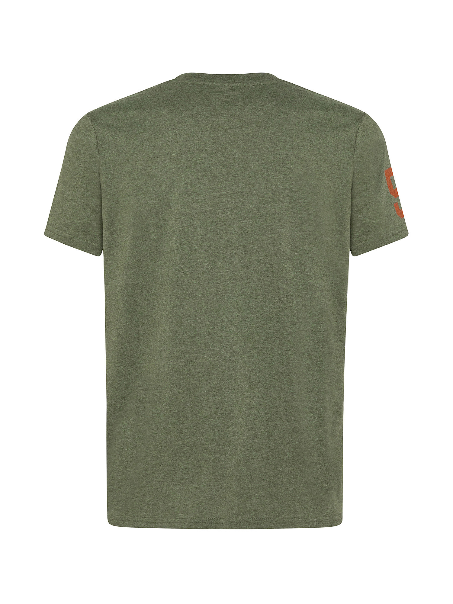 T-shirt classica con logo vintage, Verde oliva, large image number 1