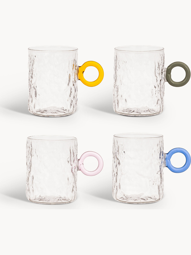 Borosilicate glass mug