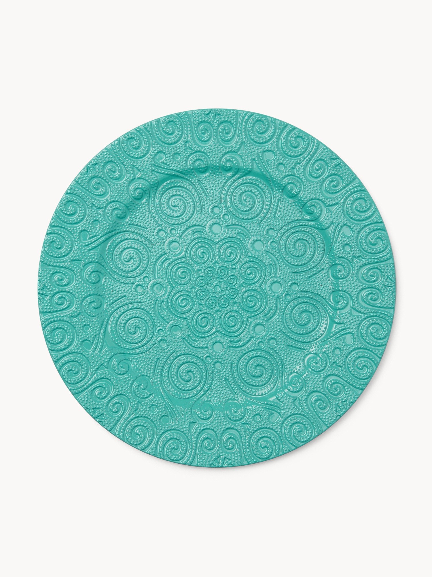 Plastic charger plate - Introductory price, Turquoise, large image number 0