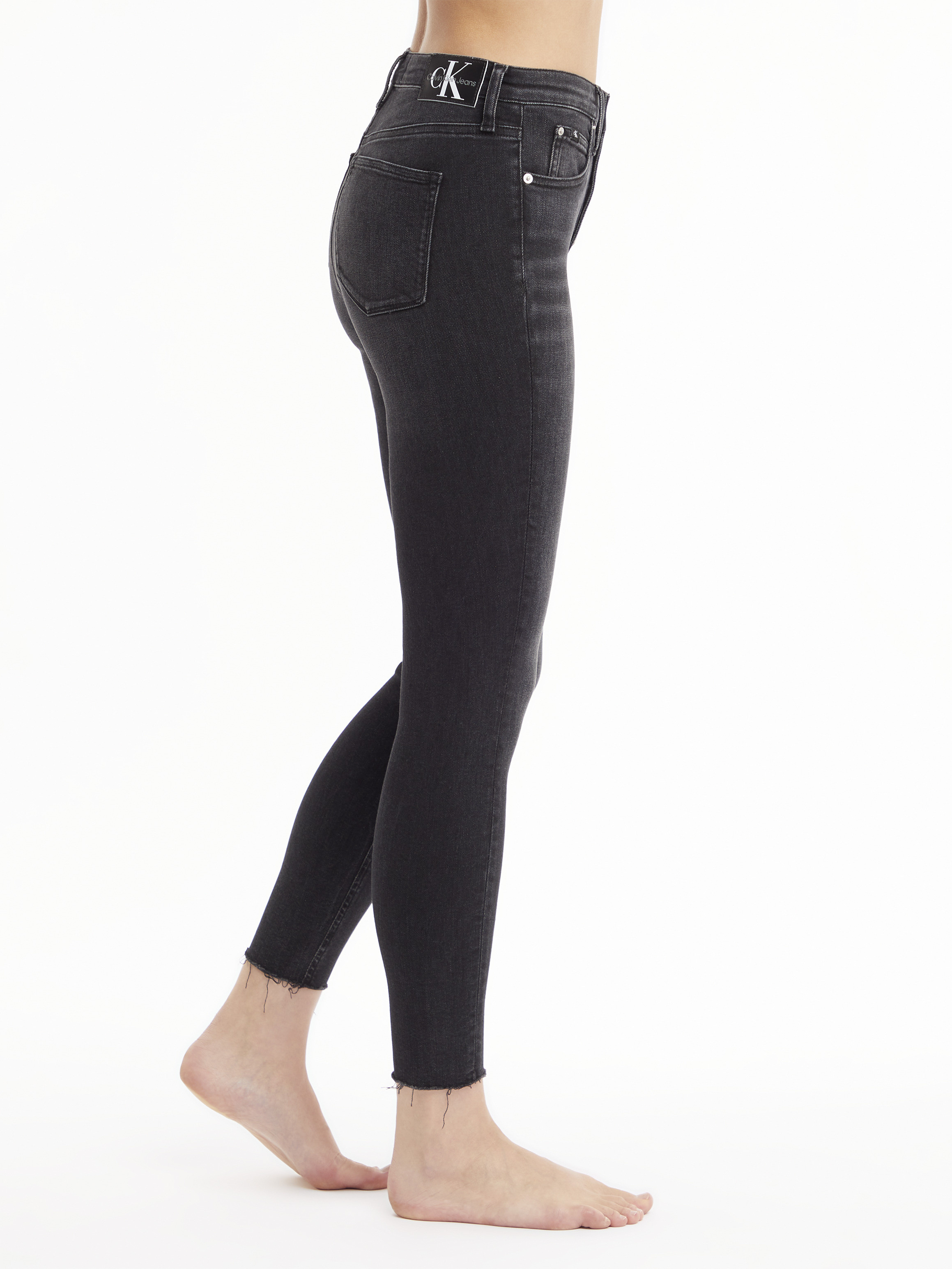 Calvin Klein Jeans - Super skinny five pocket jeans, Black, large image number 5