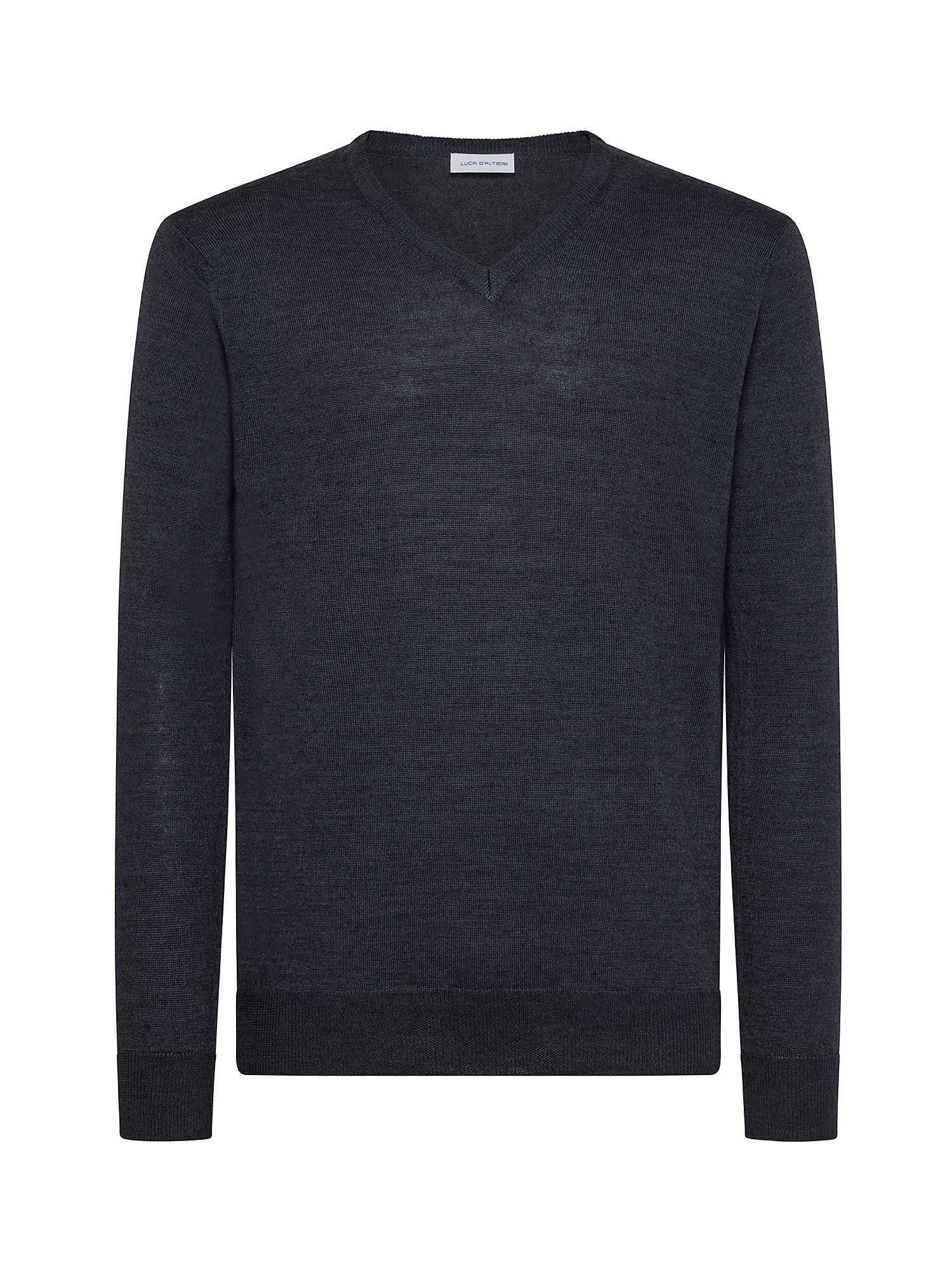 Merino Blend V-neck sweater - Machine washable, Blue, large image number 0