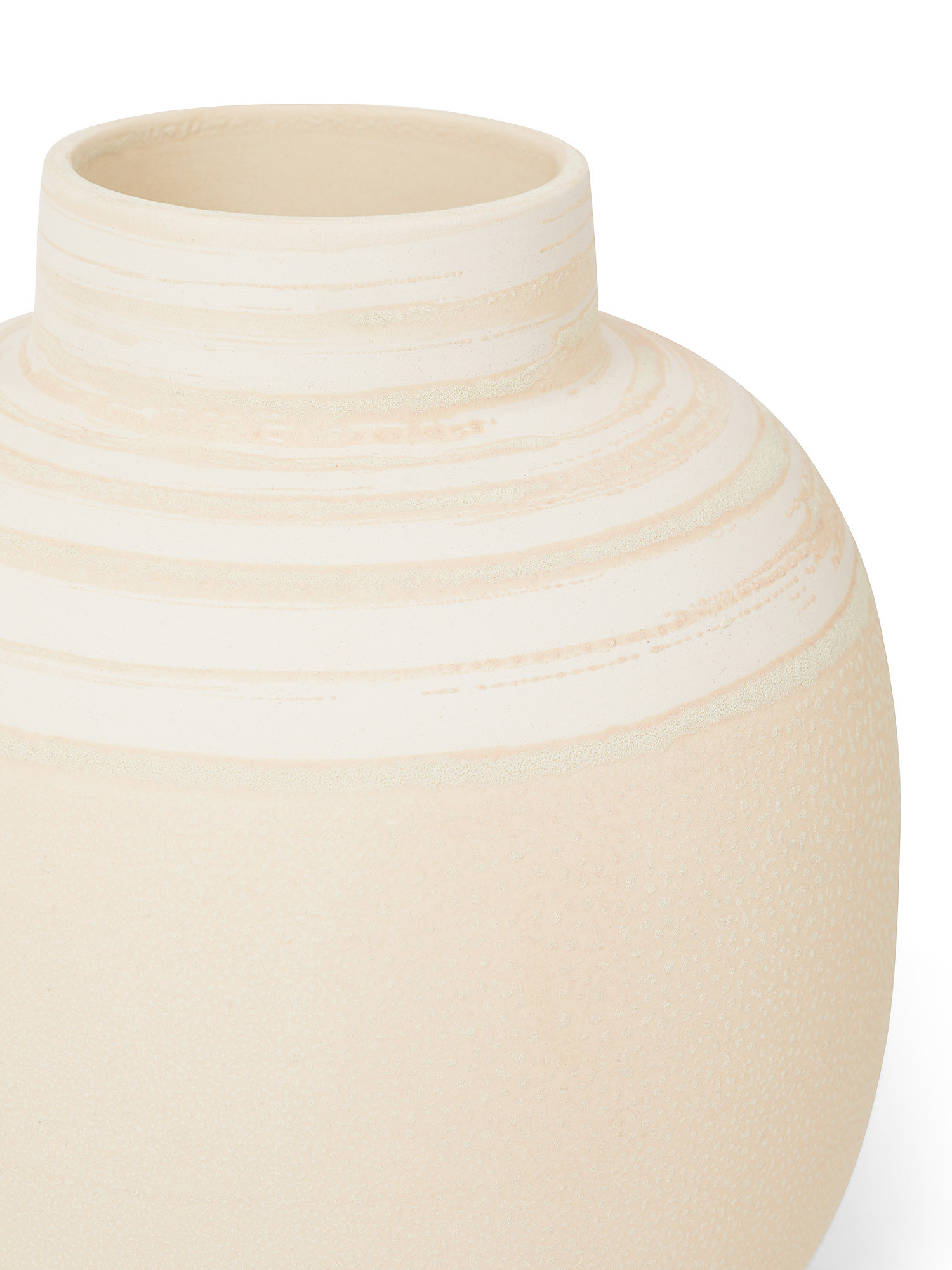 Vaso in ceramica portoghese, Crema, large image number 1
