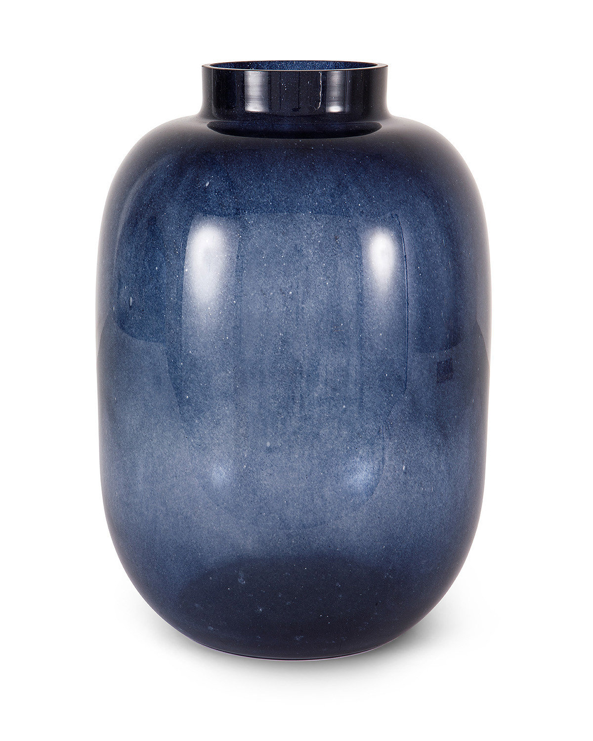 Colored paste glass vase, Blue, large image number 0