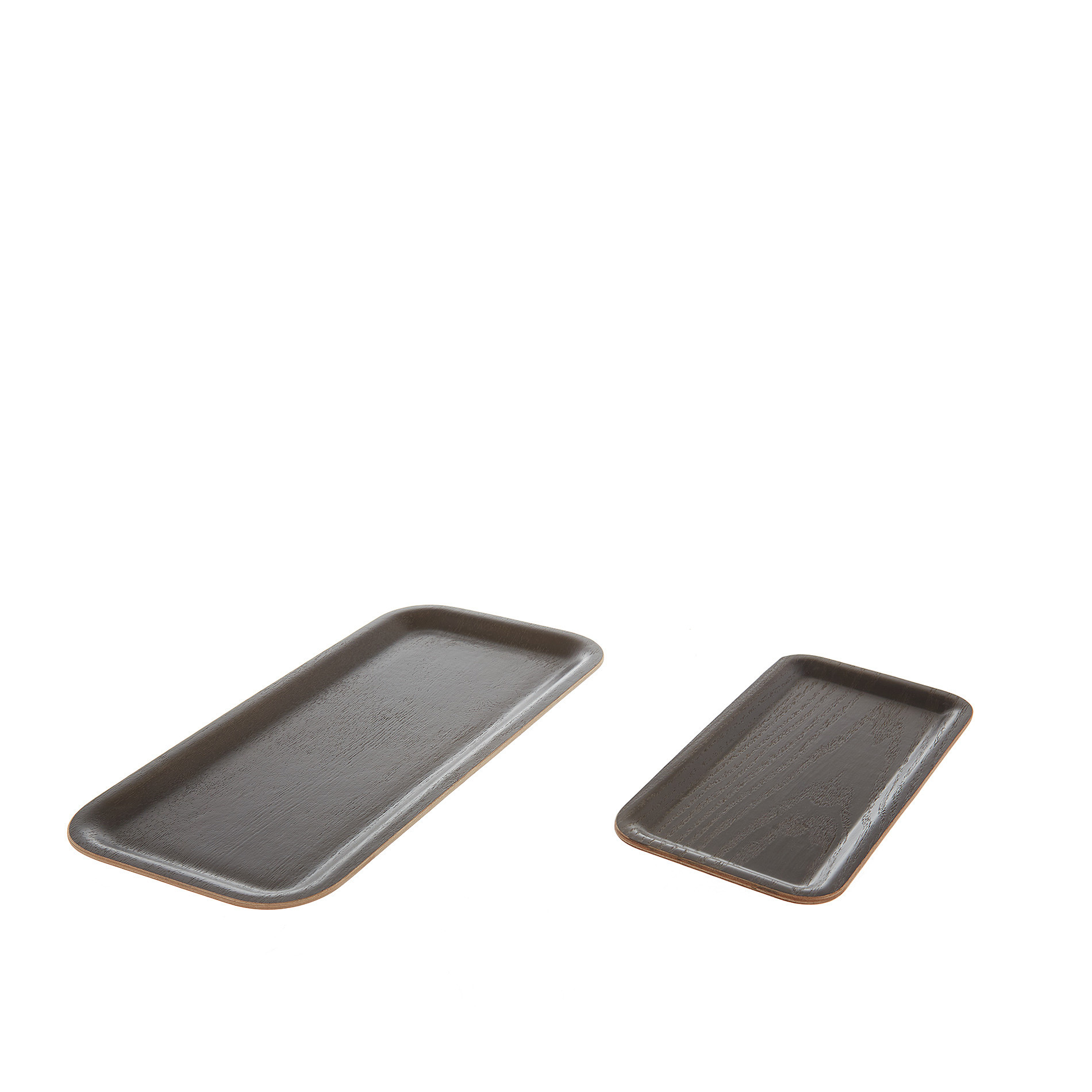 Bamboo wood tray, Dark Brown, large image number 1