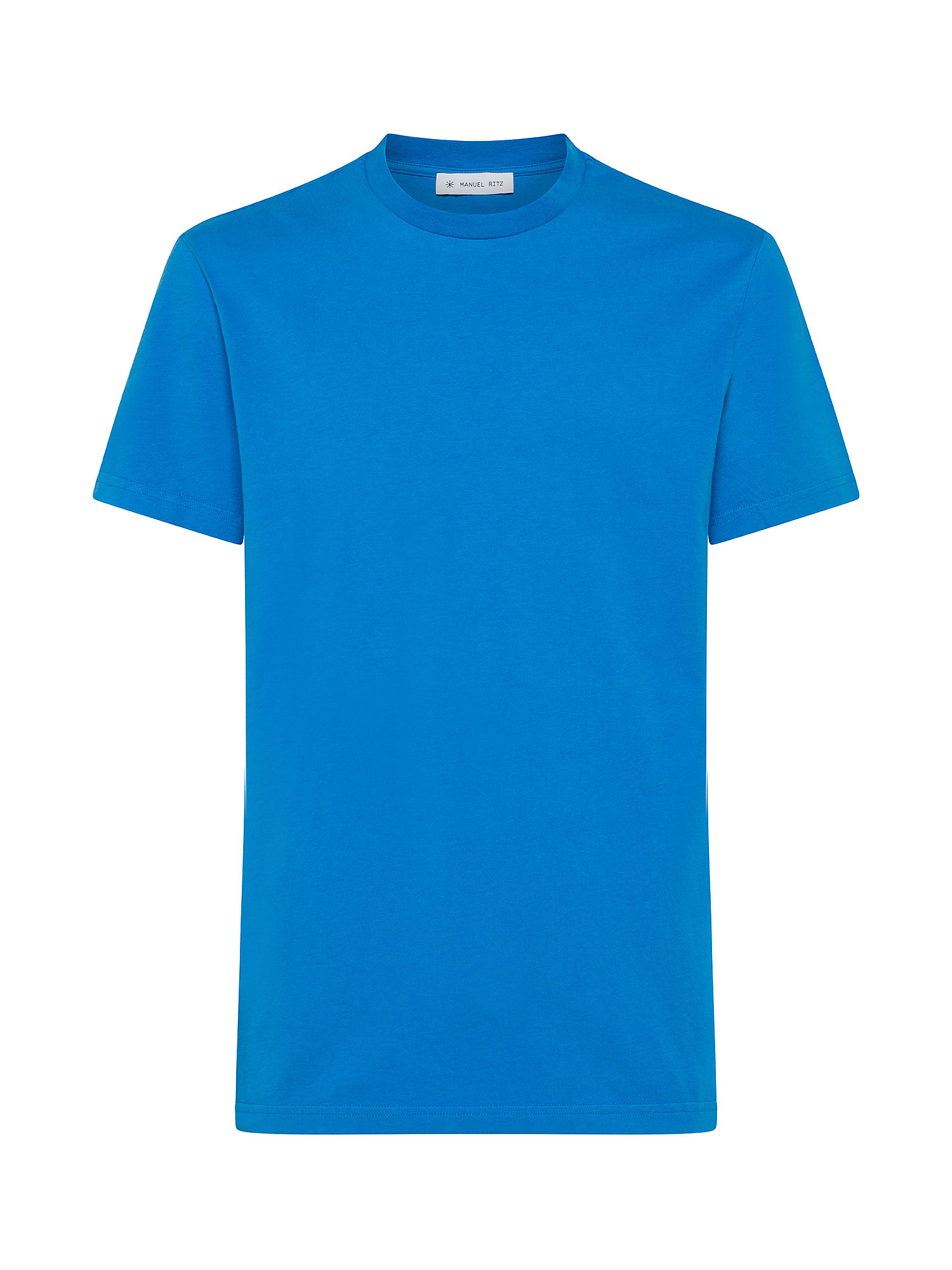 Manuel Ritz - T-shirt in cotone, Blu, large image number 0