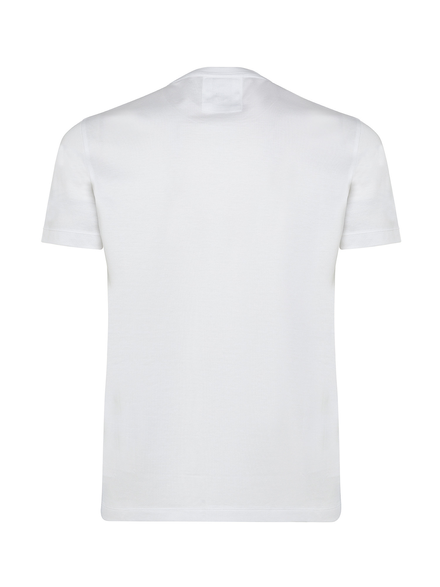 Emporio Armani - T-shirt con logo lettering, Bianco, large image number 1