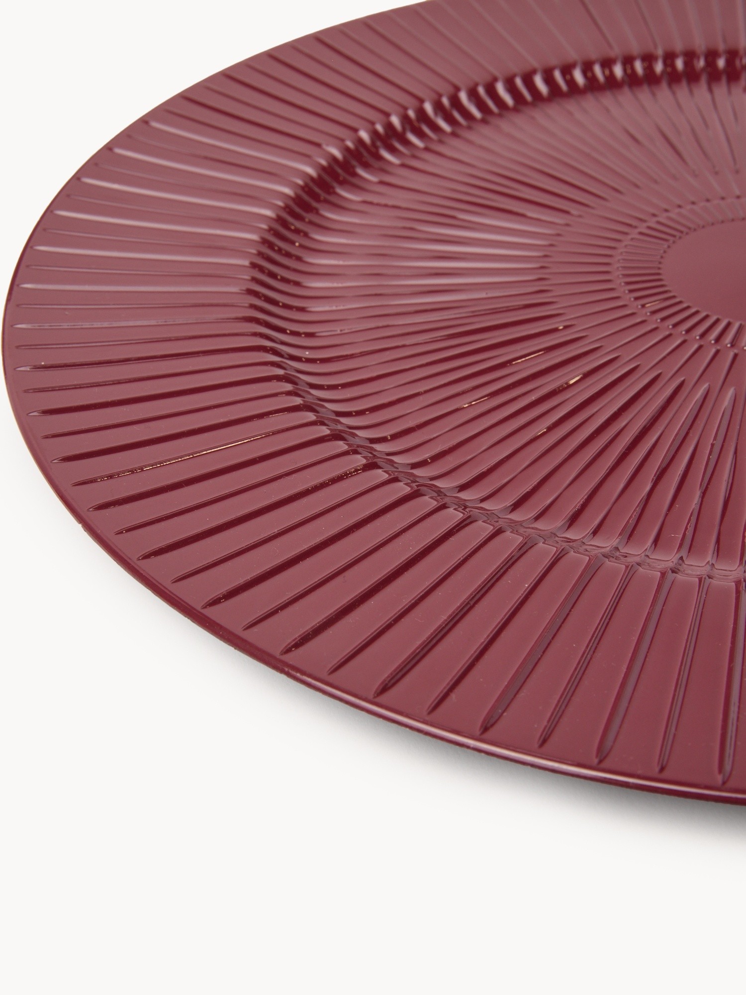 Plastic charger plate, Red, large image number 1