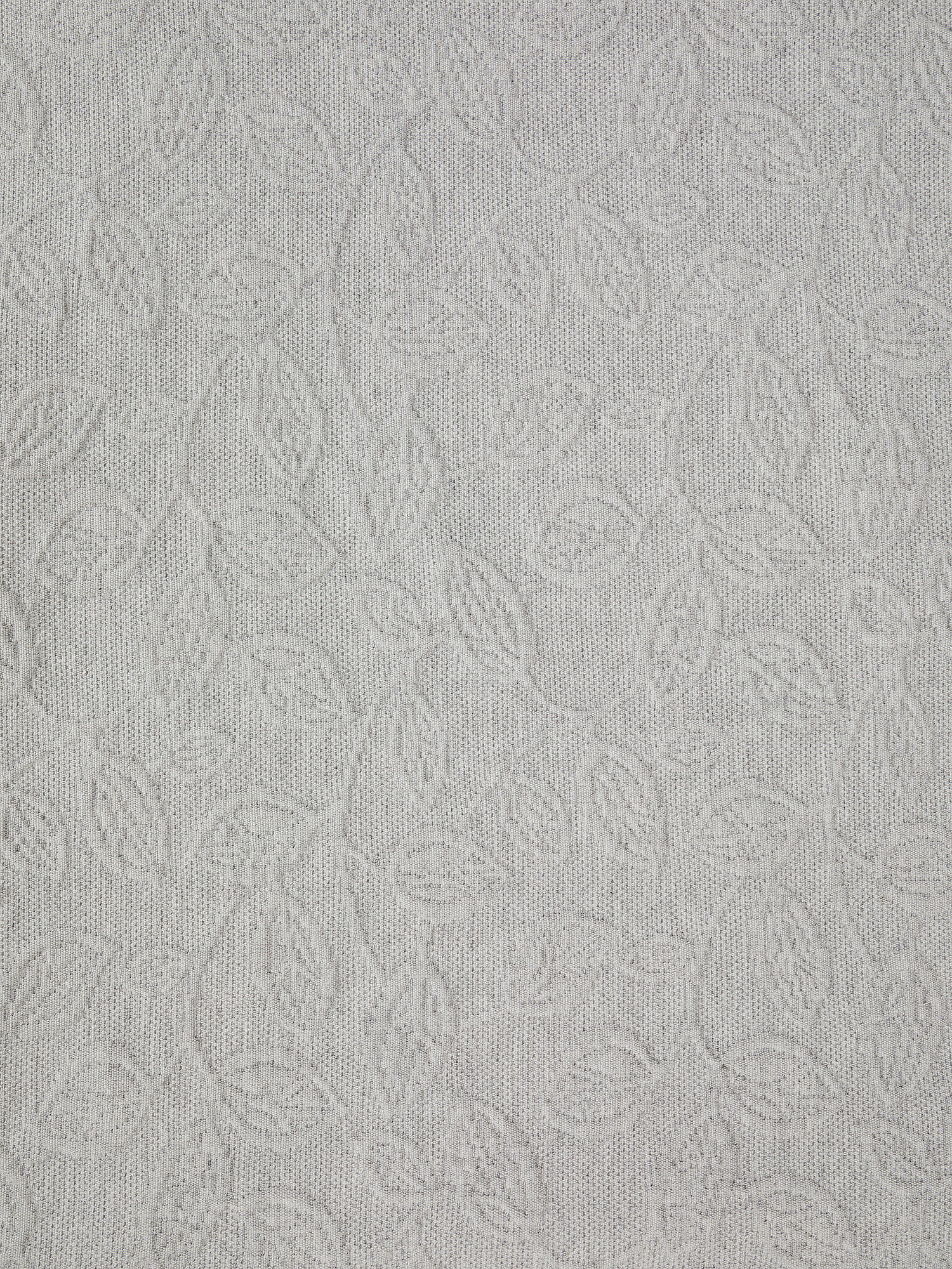 Copriletto cotone tinta unita motivo a rilievo, Grigio, large image number 1