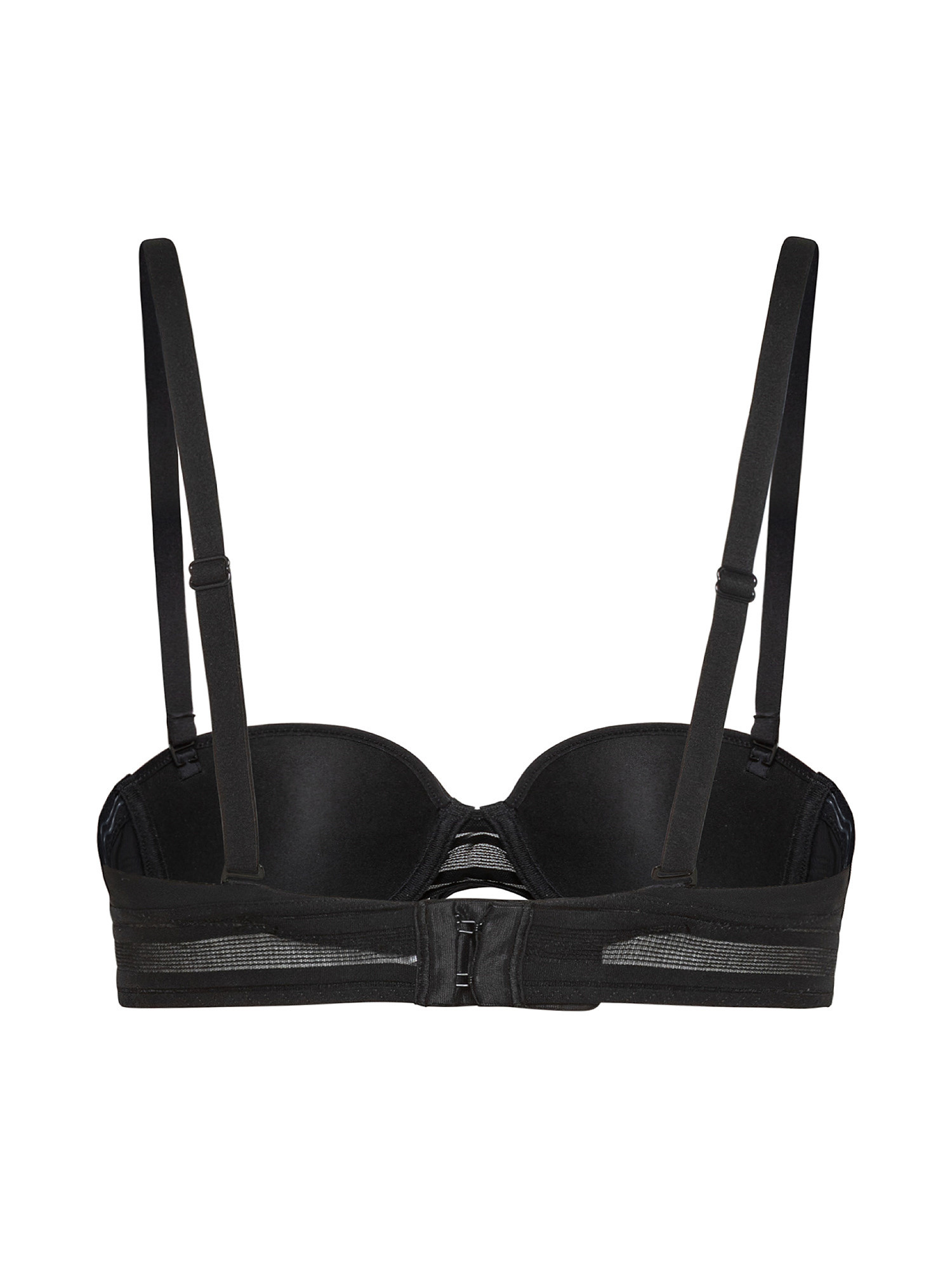 Bandeau bra with removable straps, Black, large image number 1
