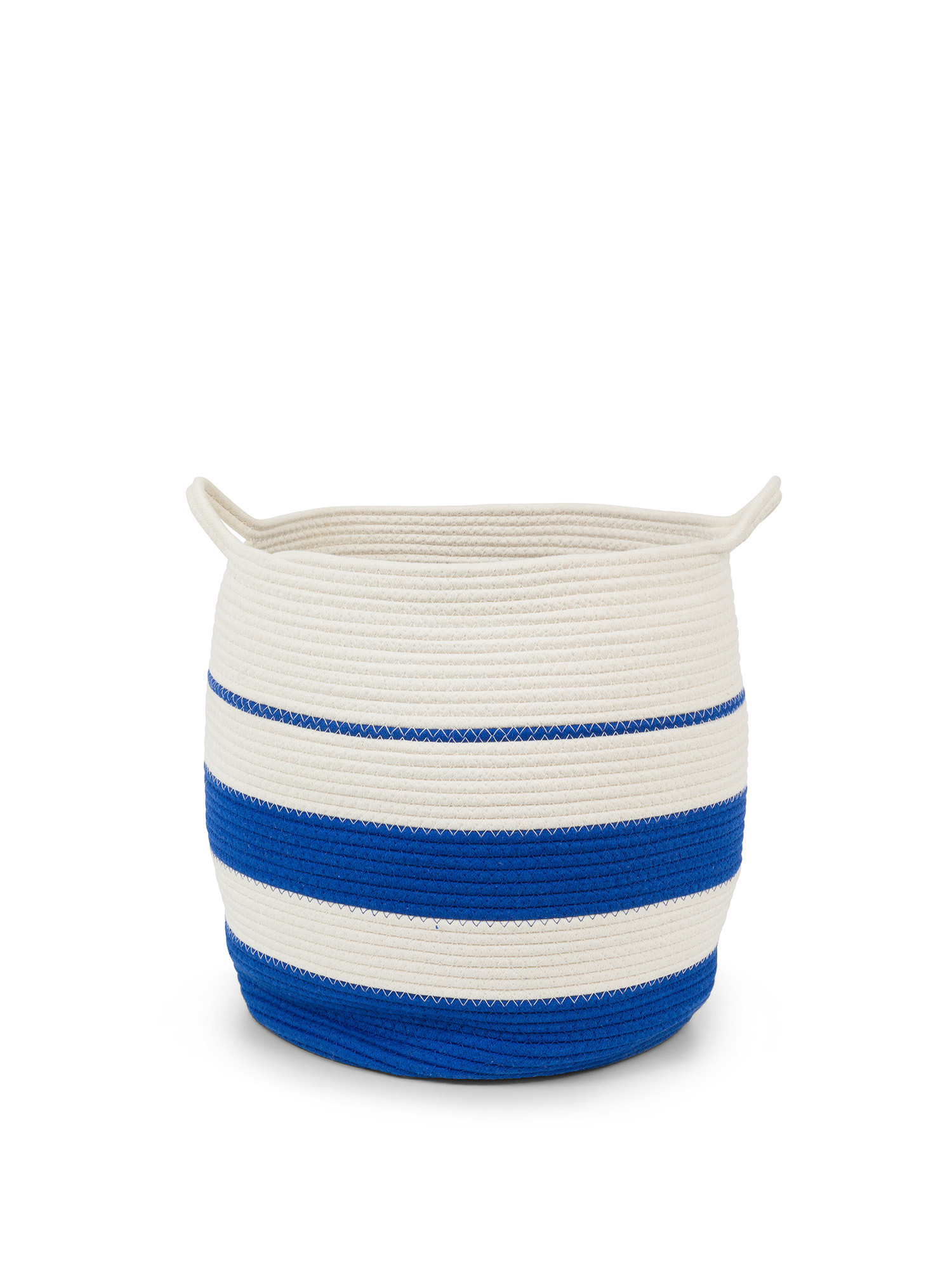 Rope basket, White / Blue, large image number 0