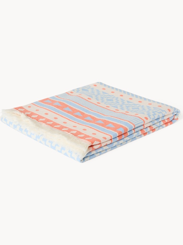Pure Cotton Jacquard Throw - Introductory Price