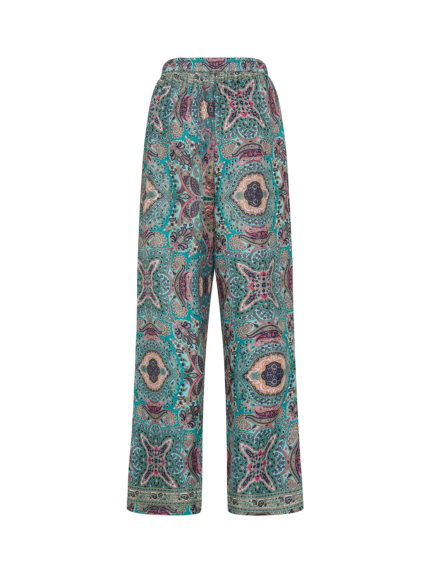 Koan - Soft trousers with print, Green, large image number 1
