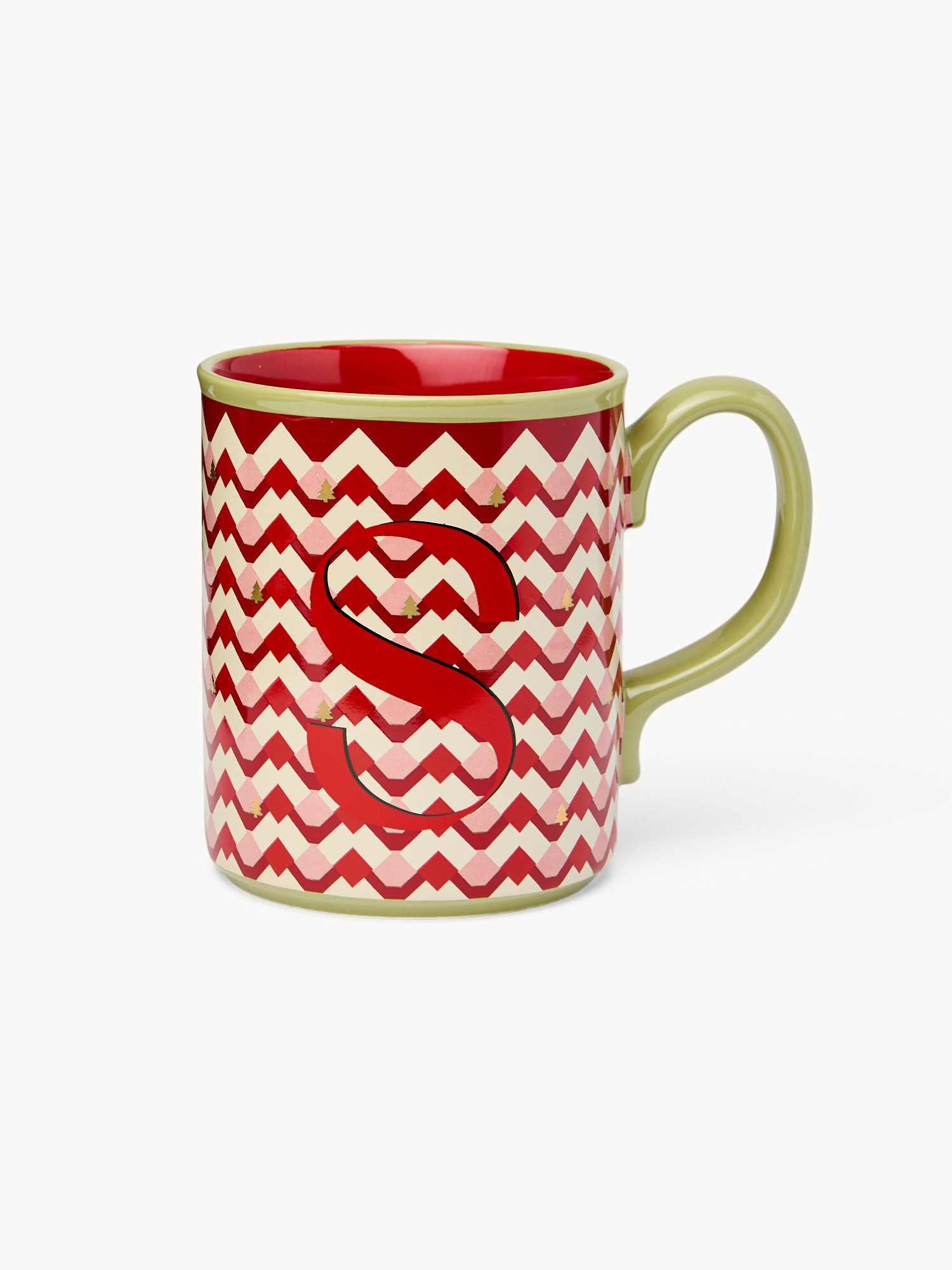 Ceramic mug letter S, Red, large image number 0