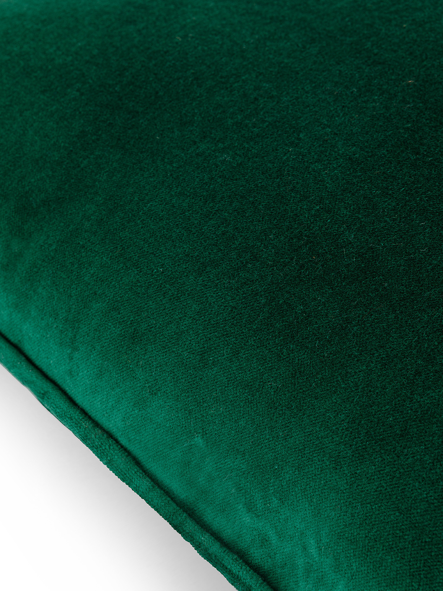 Plain velvet cushion 45x45cm, Green, large image number 2