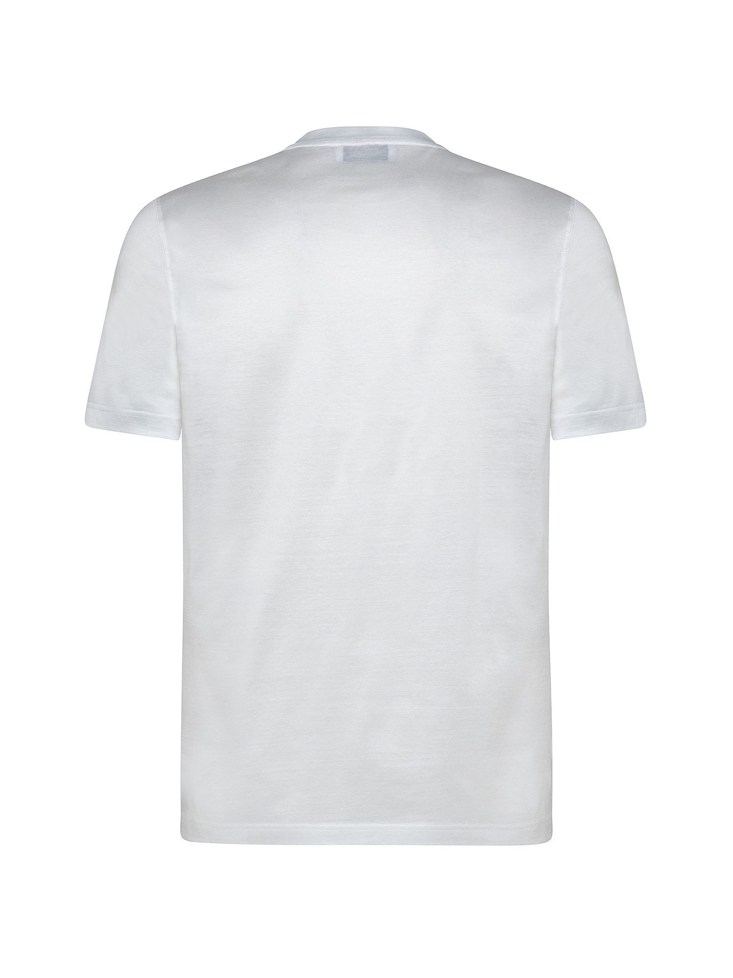 T-shirt girocollo manica corta, Bianco, large image number 1