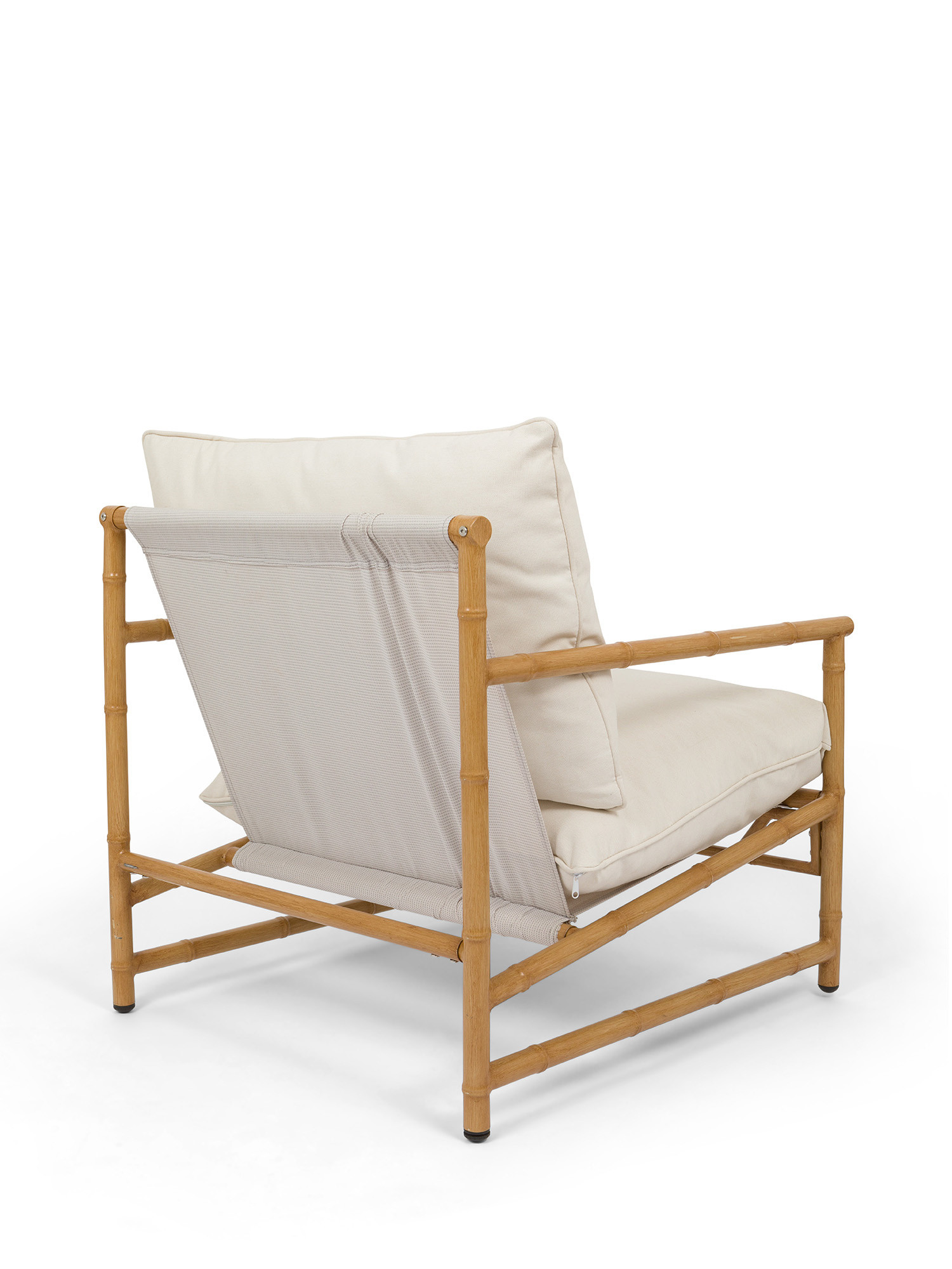 Natural - outdoor armchair, White, large image number 1