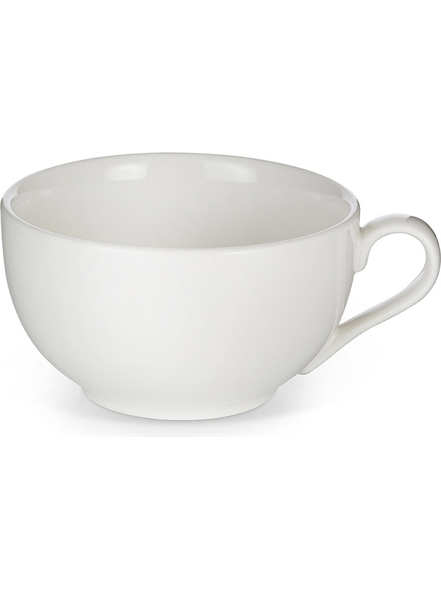 White porcelain breakfast cup