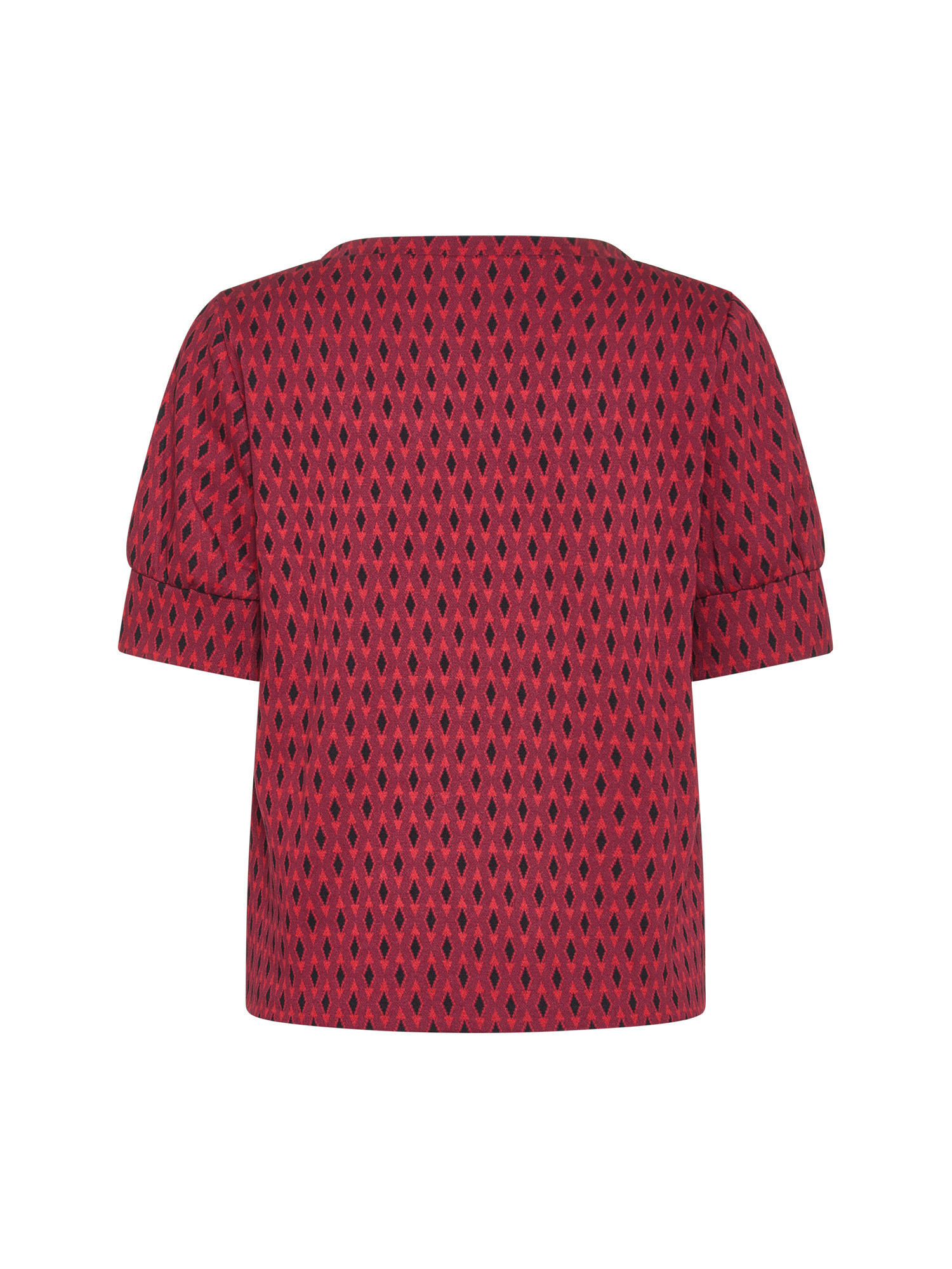 Koan - T-shirt with diamond pattern, Red, large image number 1