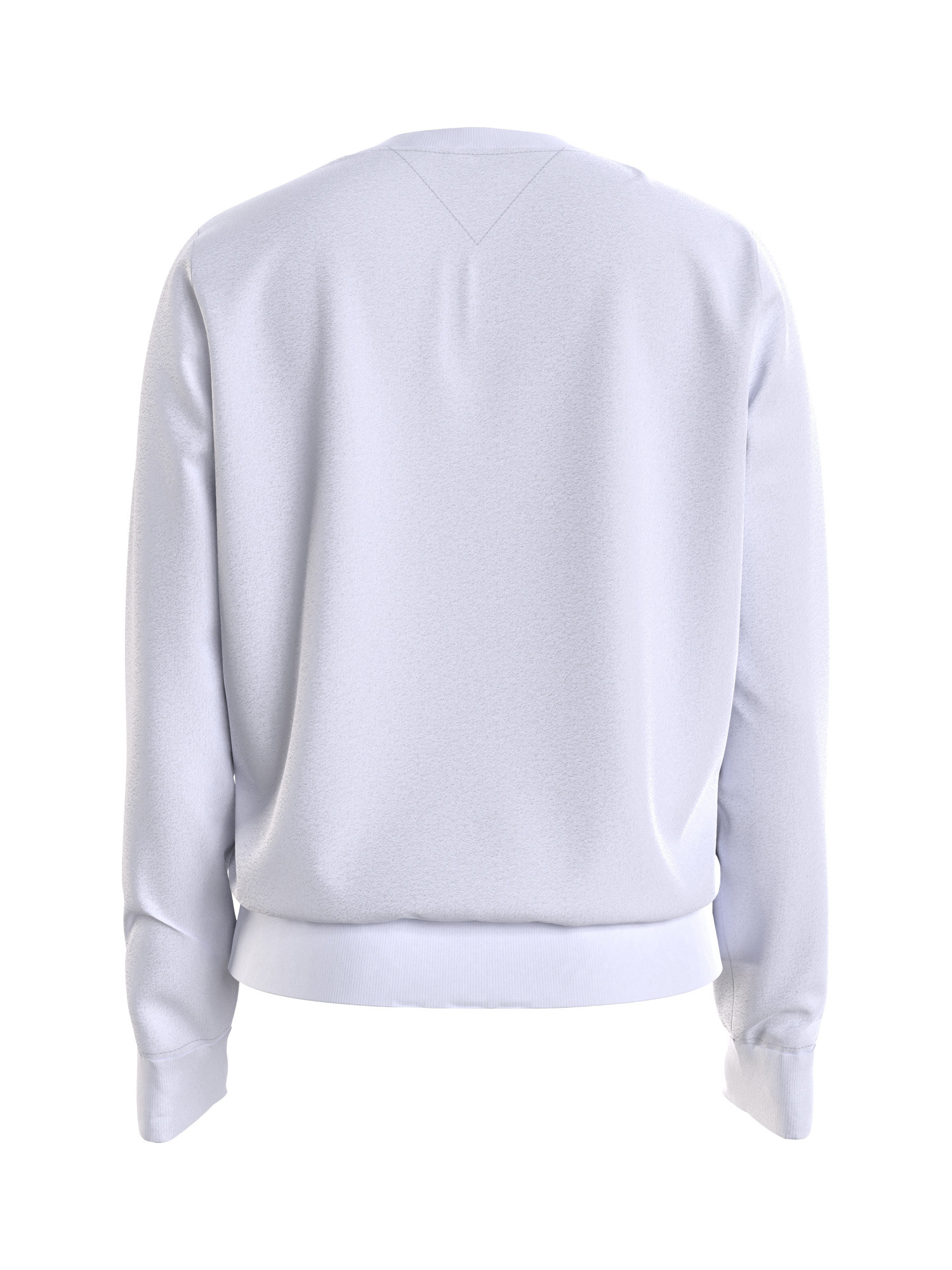 Tommy Jeans - Cotton crewneck sweatshirt with logo, White, large image number 4