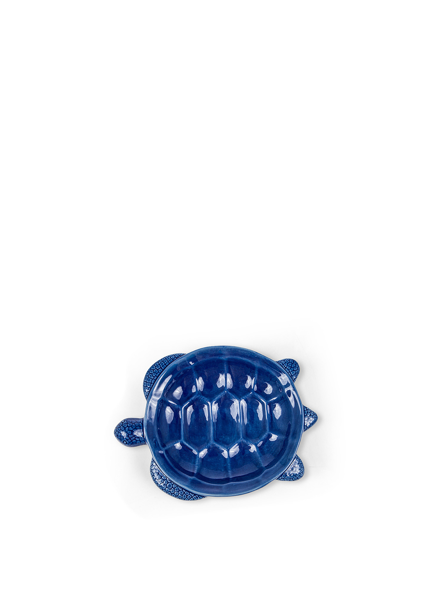 Piatto porcellana a tartaruga, Blu, large image number 0