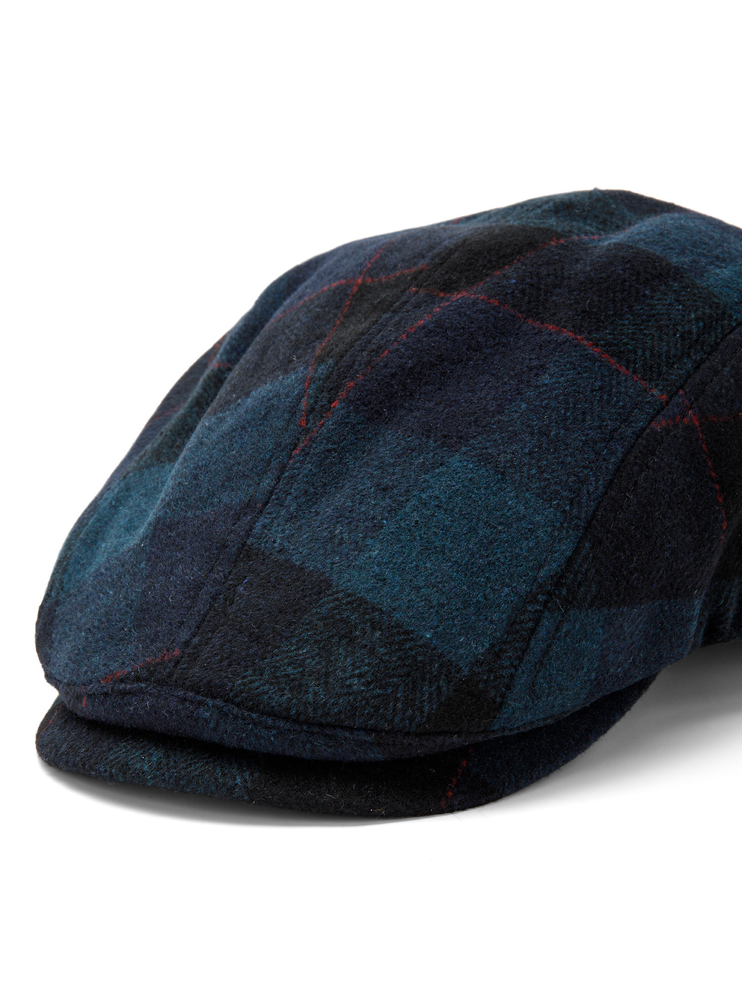 Checkered flat cap, Blue, large image number 1