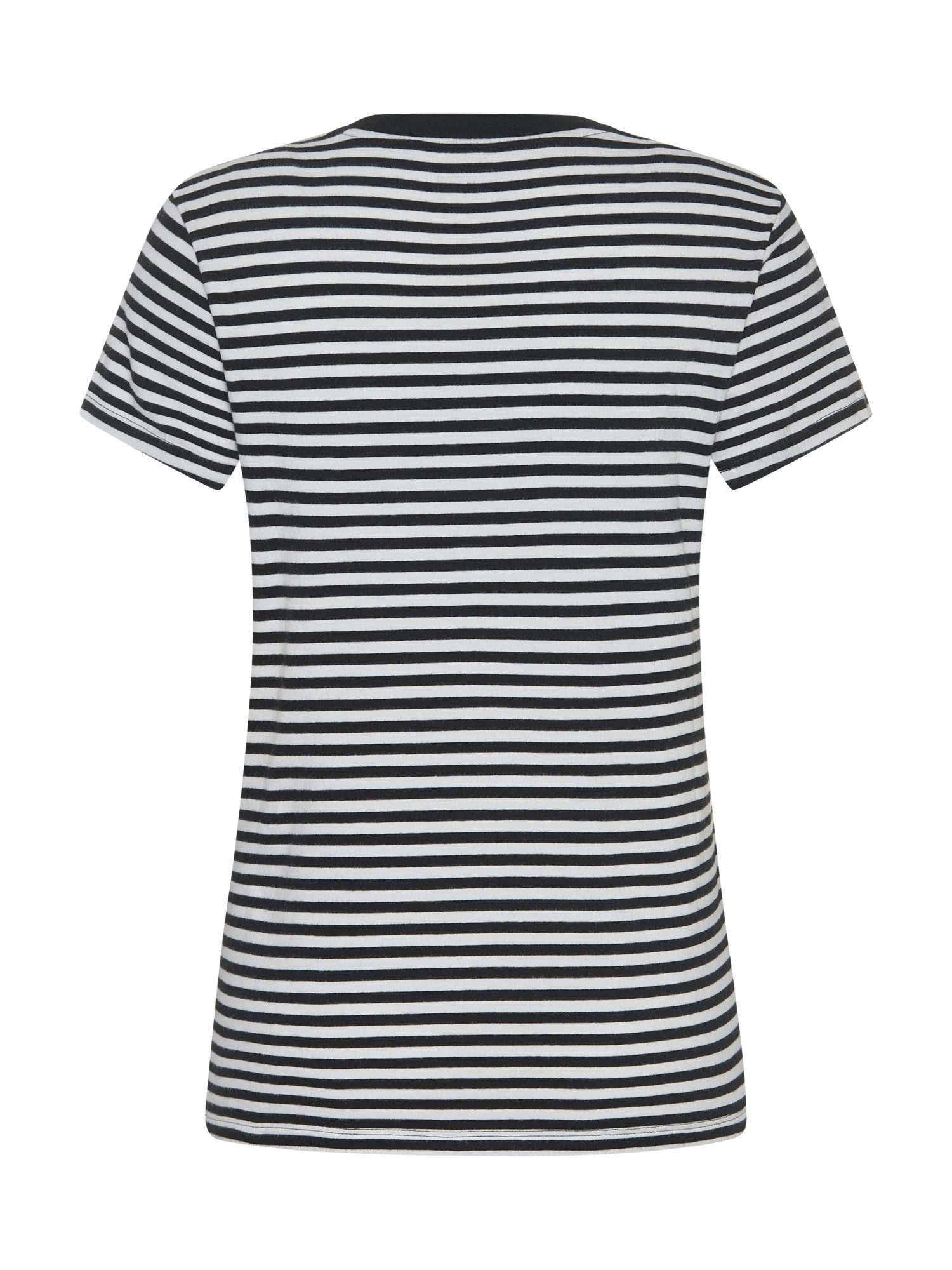 Levi's - Striped cotton T-shirt with logo, White, large image number 1