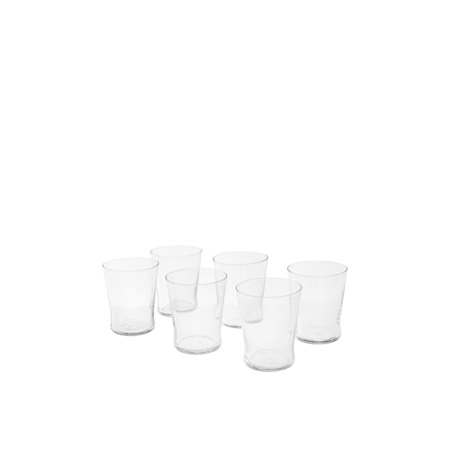 Set of 6 Conic shot glasses, Transparent, large image number 0