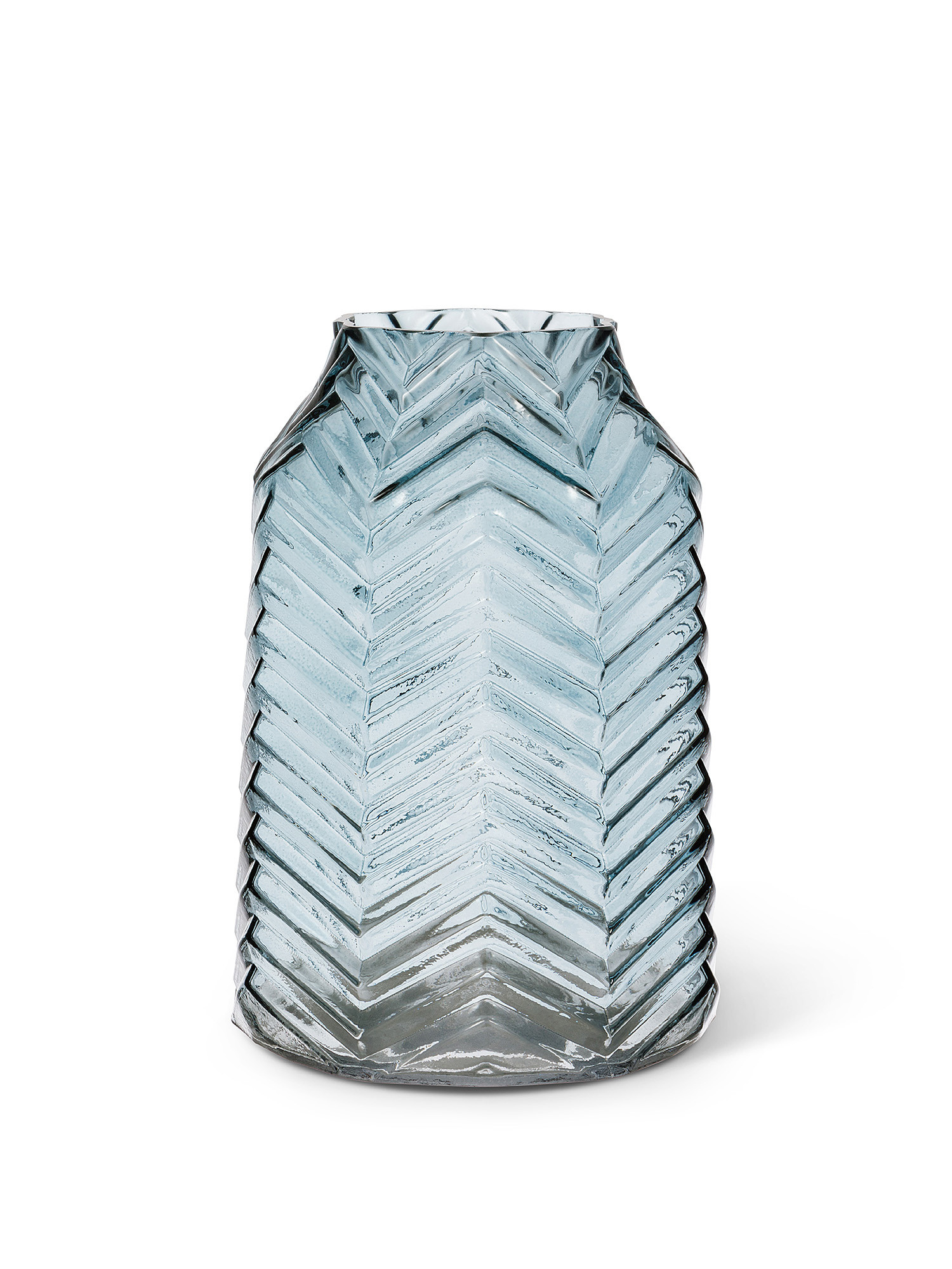 Colored glass vase, Grey, large image number 0