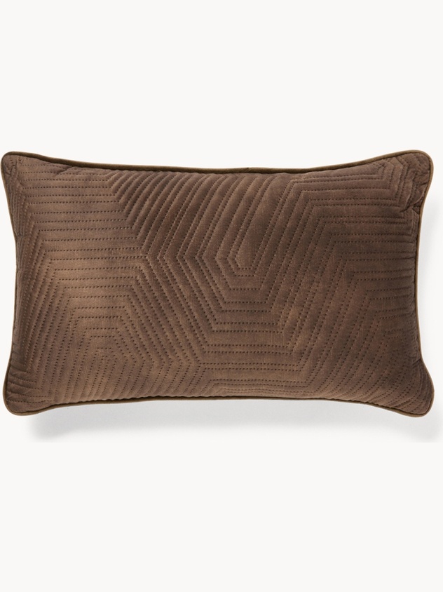 Geometric Pattern Velvet Cushion 45x45cm  - Discounted Price