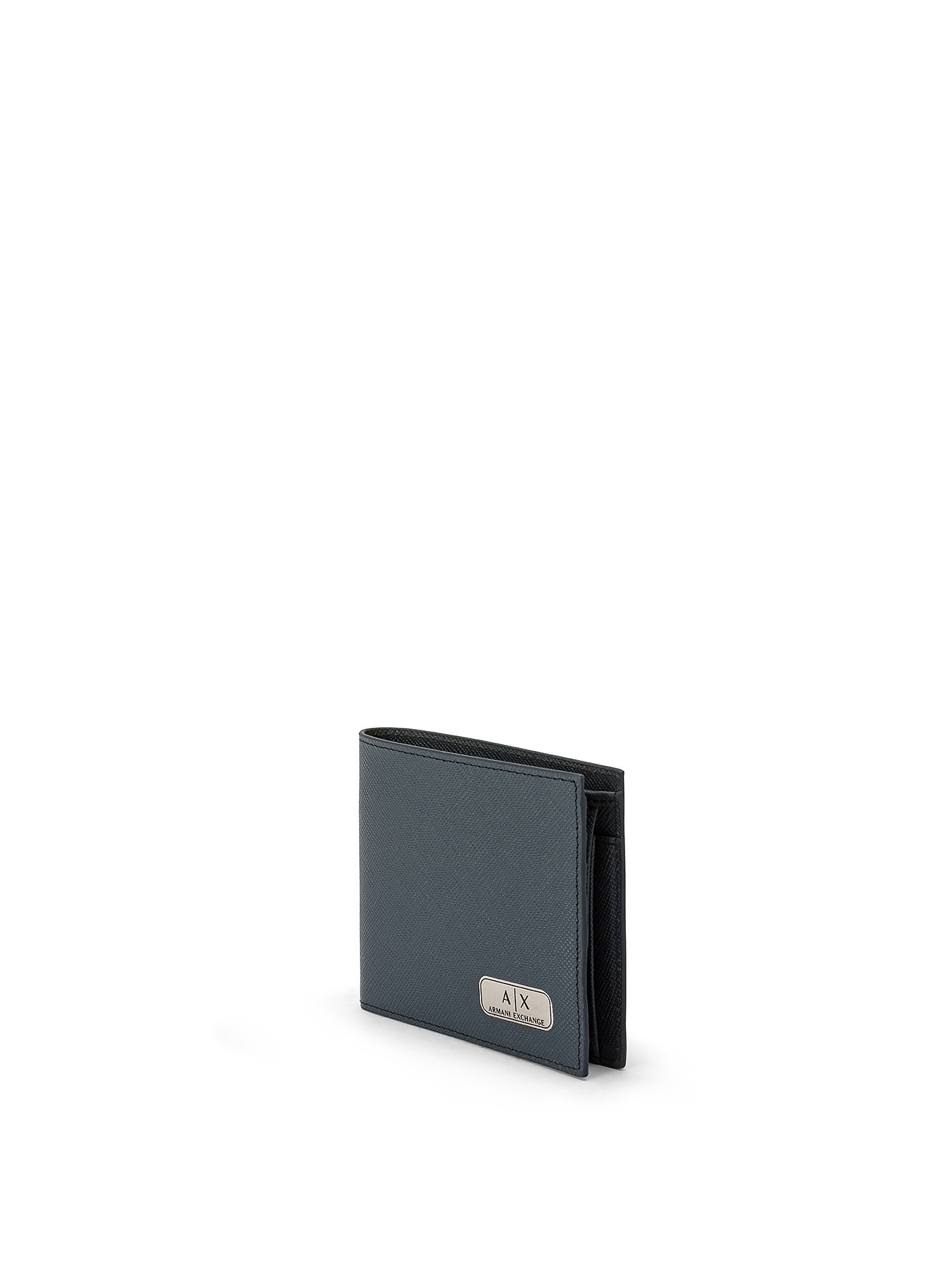 Armani Exchange - Leather wallet, Blue, large image number 1