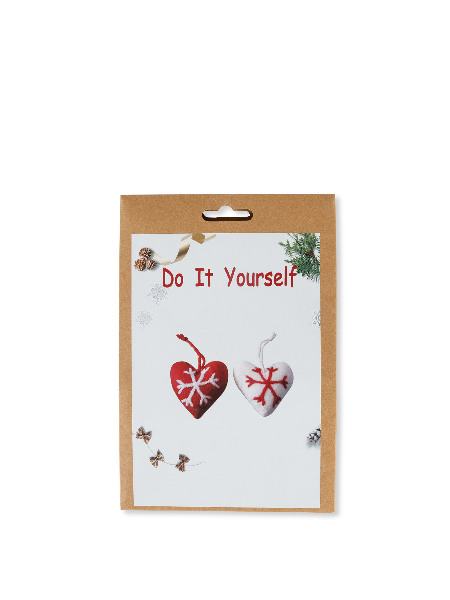 Confezione "do it yourself" in feltro a cuore, Rosso, large image number 0