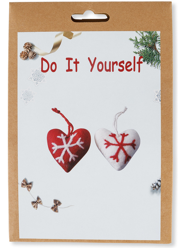 Confezione "do it yourself" in feltro a cuore
