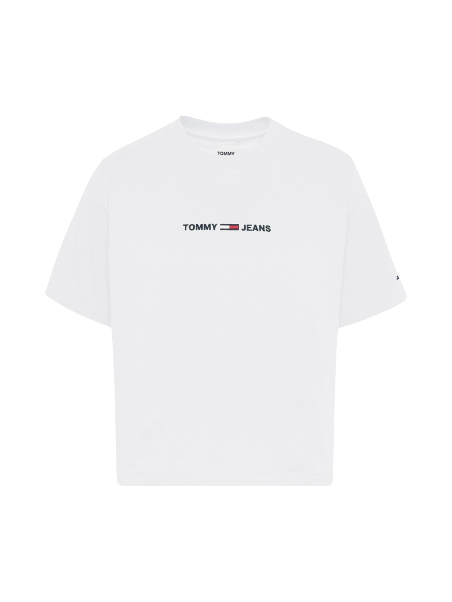 T-shirt regular fit con logo, Bianco, large image number 0