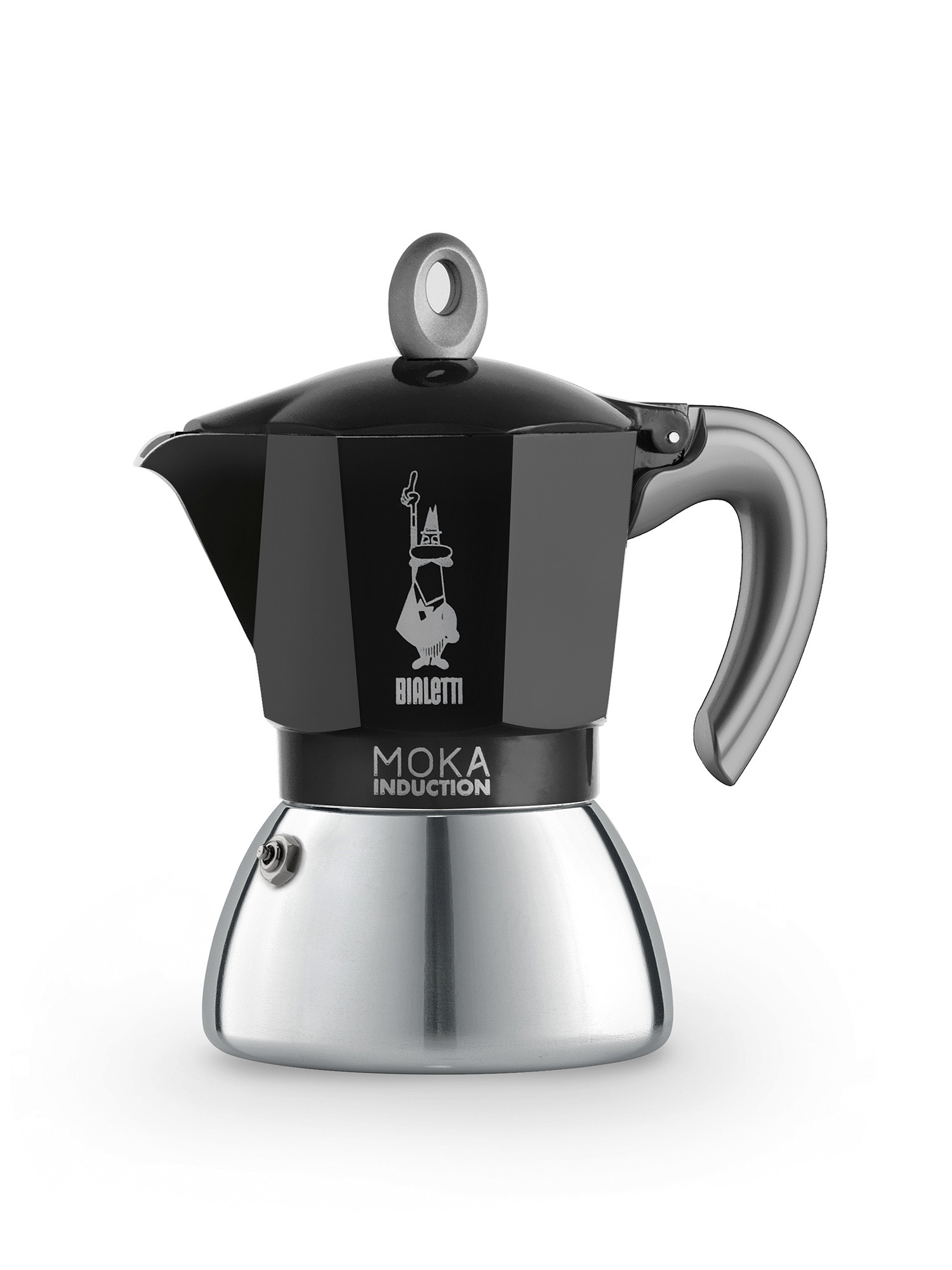 Bialetti - Moka Induction 6 cups, Black, large image number 0