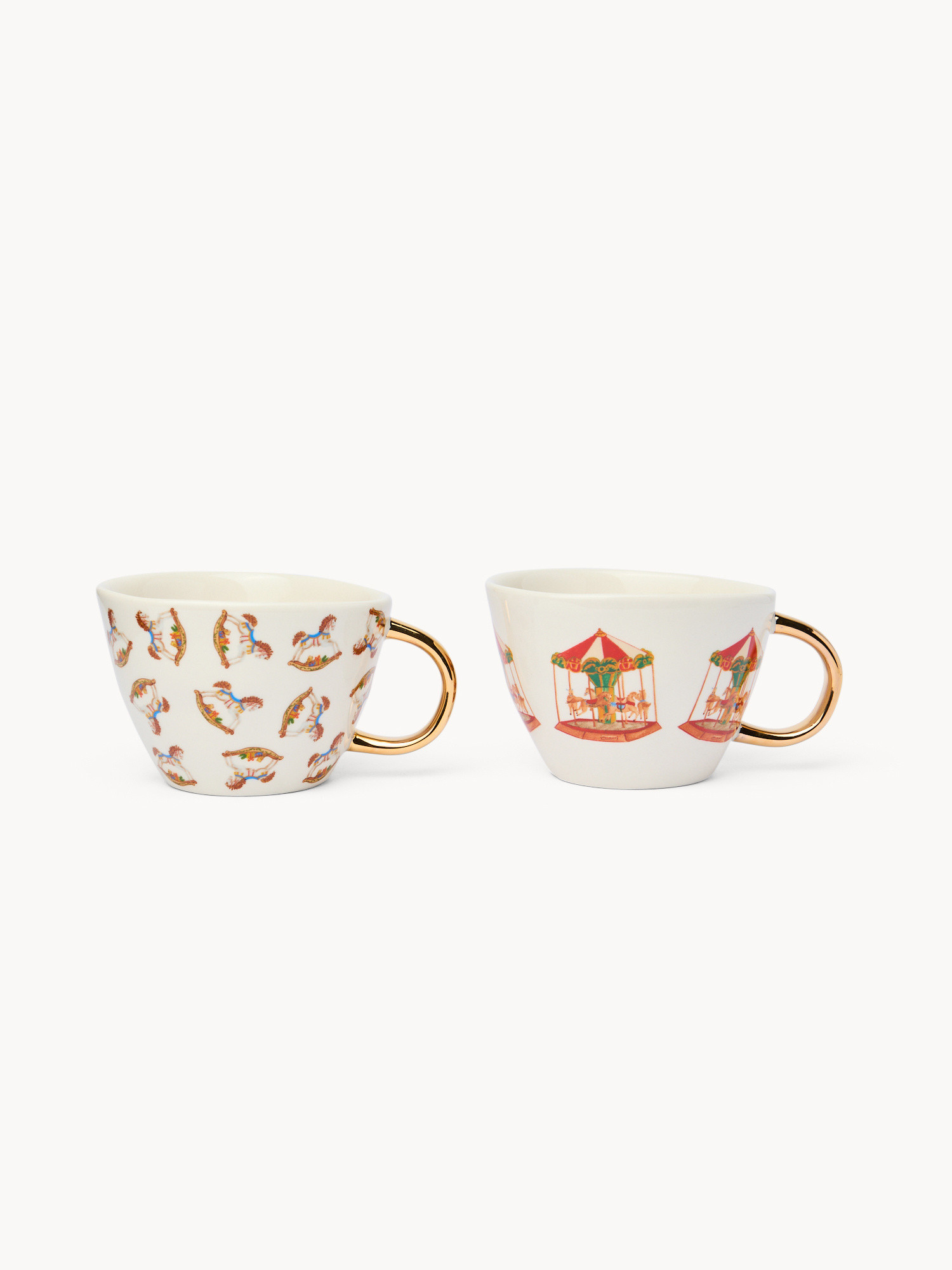 Tazze colazione in stoneware  decorato, Multicolor, large image number 0