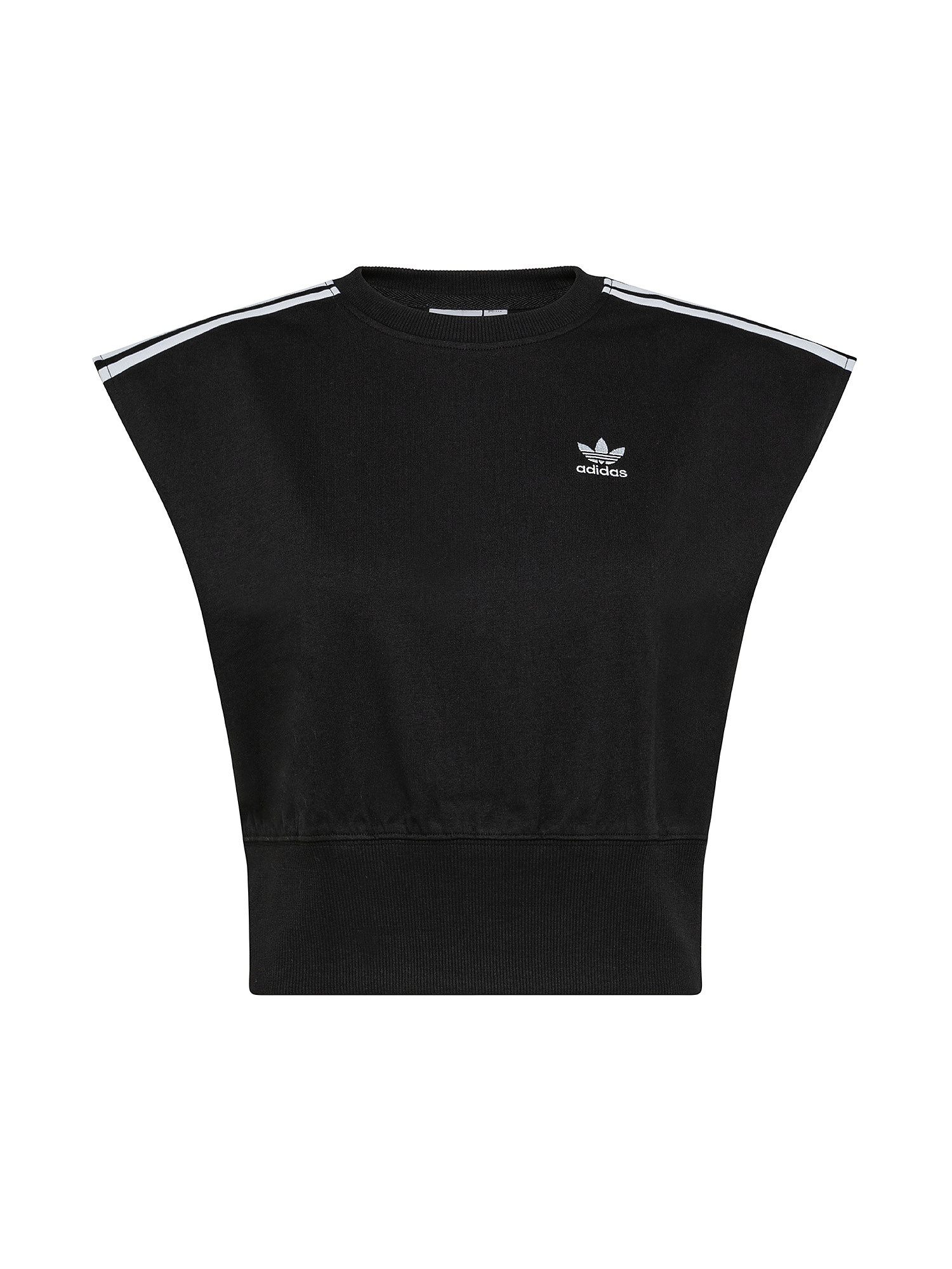 Adidas - T-shirt adicolor con logo, Nero, large image number 0