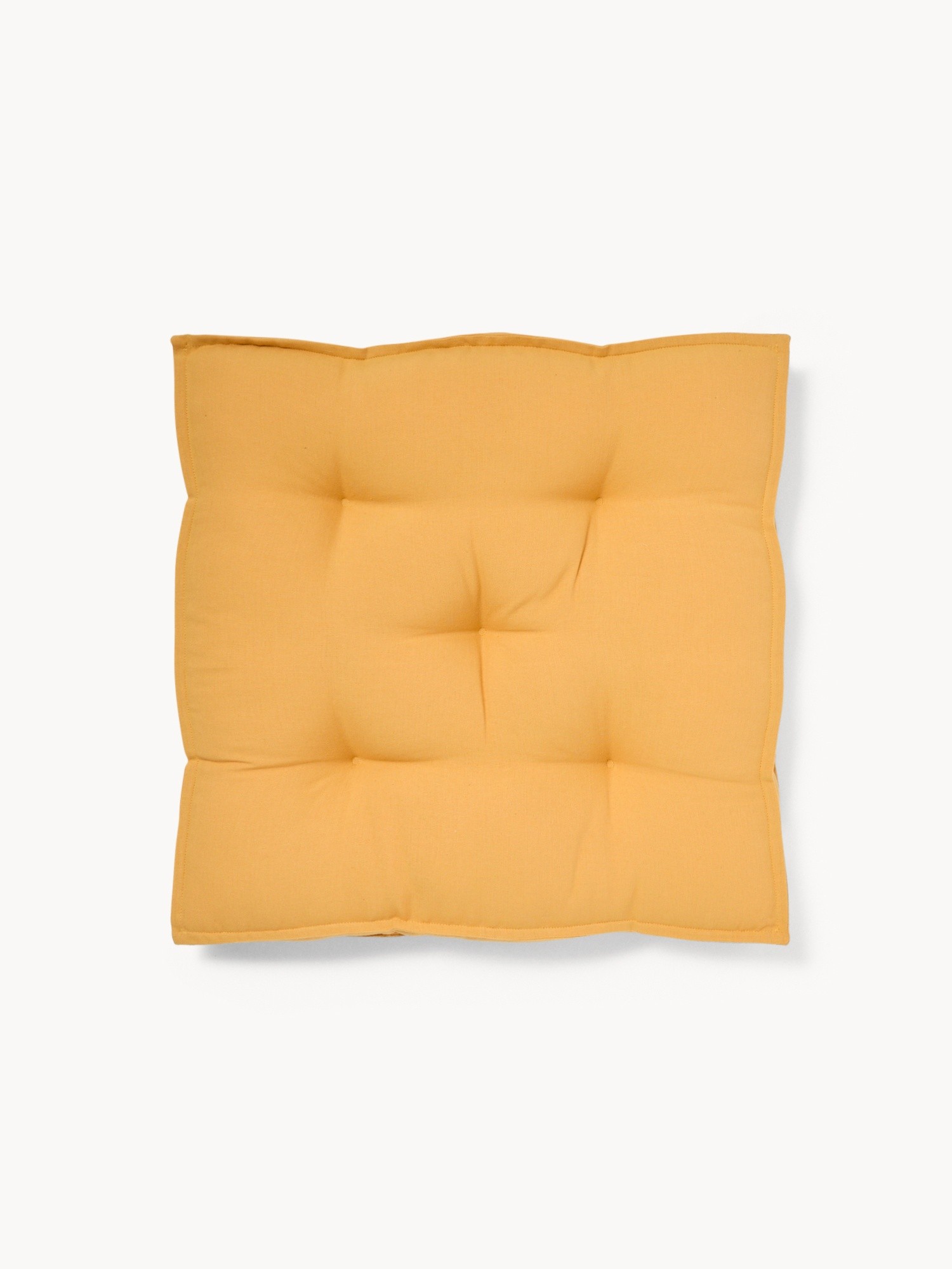 Cuscino a materasso puro cotone tinta unita - Prezzo di lancio, Giallo, large image number 0