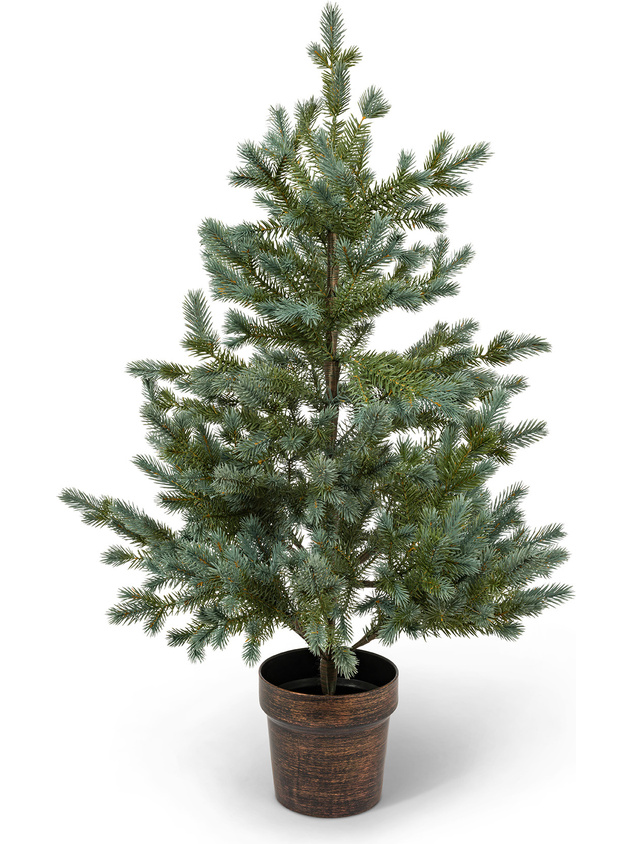 Christmas tree H 90 cm with vase