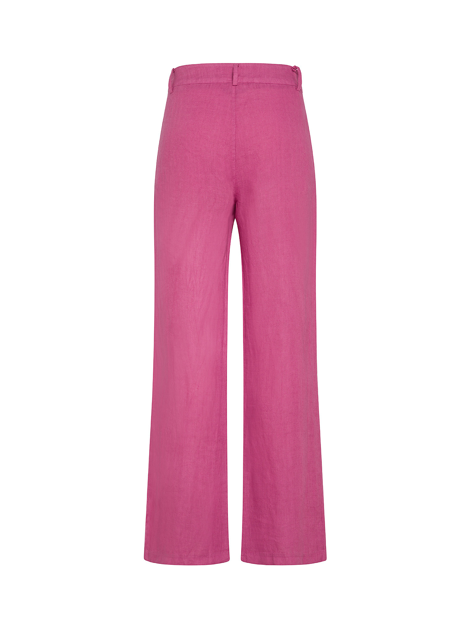 Koan - Pantaloni in lino con pinces, Rosa, large image number 1