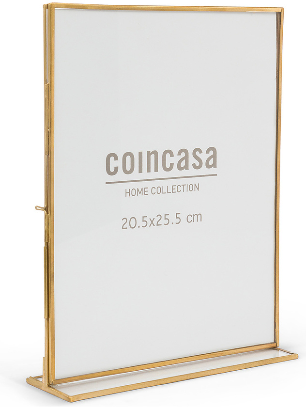 Photo frame with golden profiles 21x26