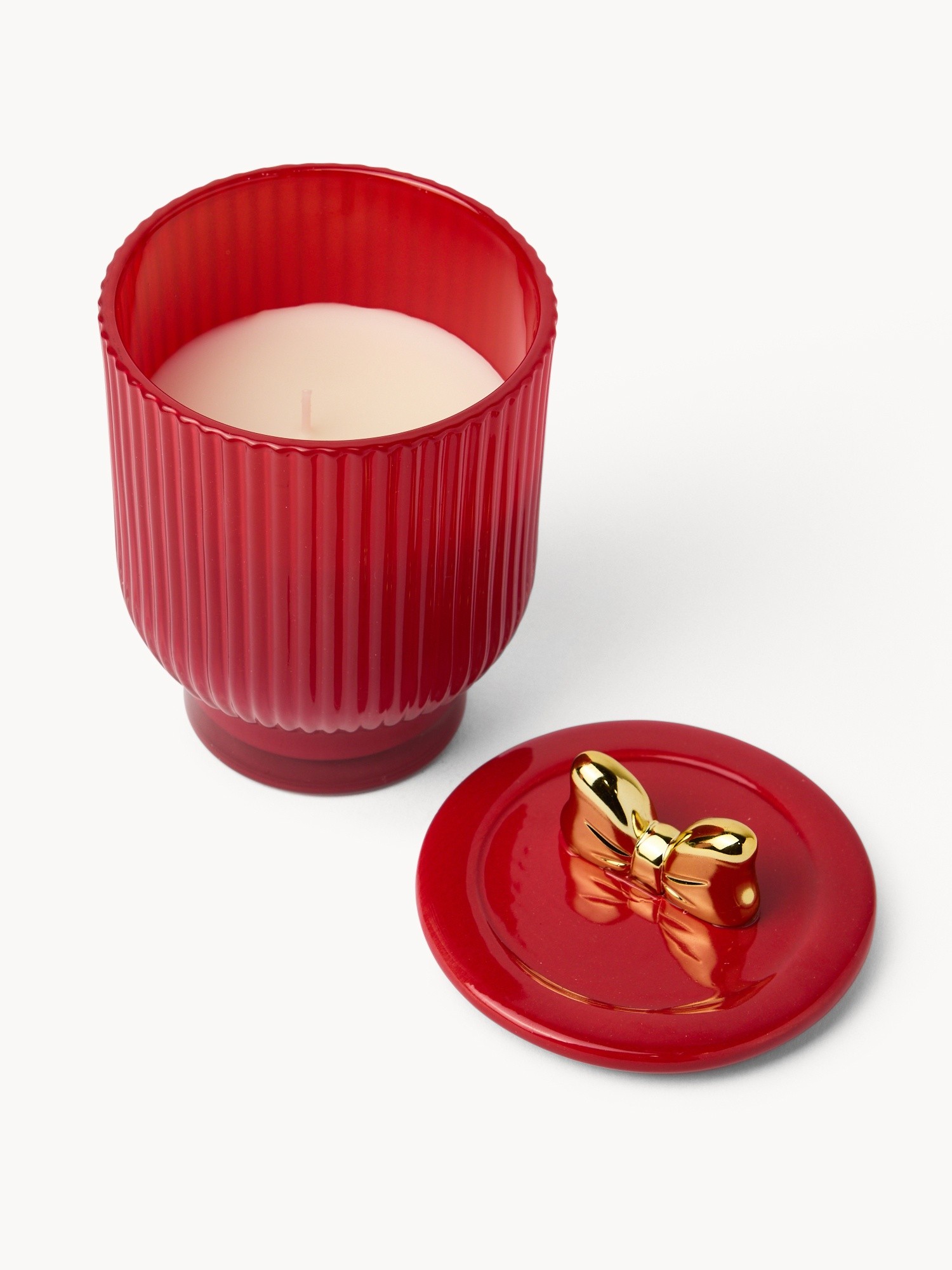 Scented candle with cap H15 - Berryfruit, Red, large image number 1