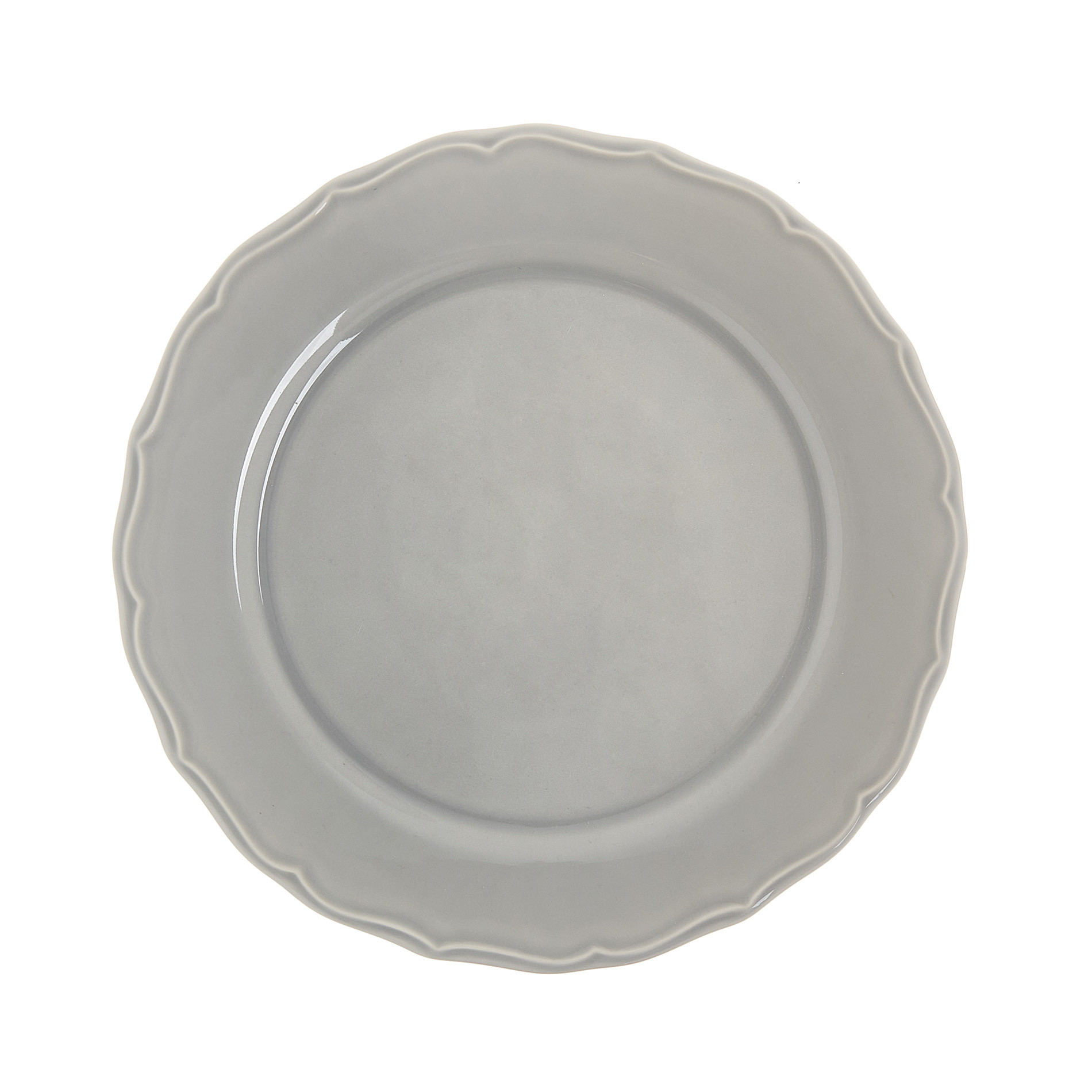 Dona Maria ceramic serving dish, Grey, large image number 0