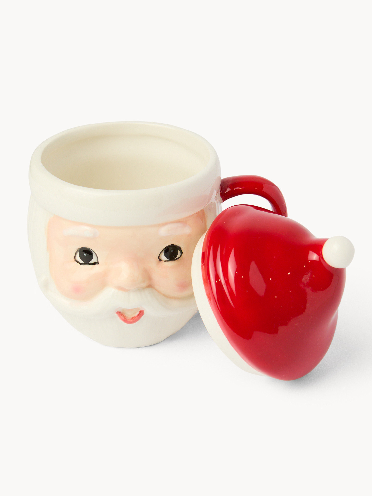 Ceramic Santa Claus mug, Red, large image number 1