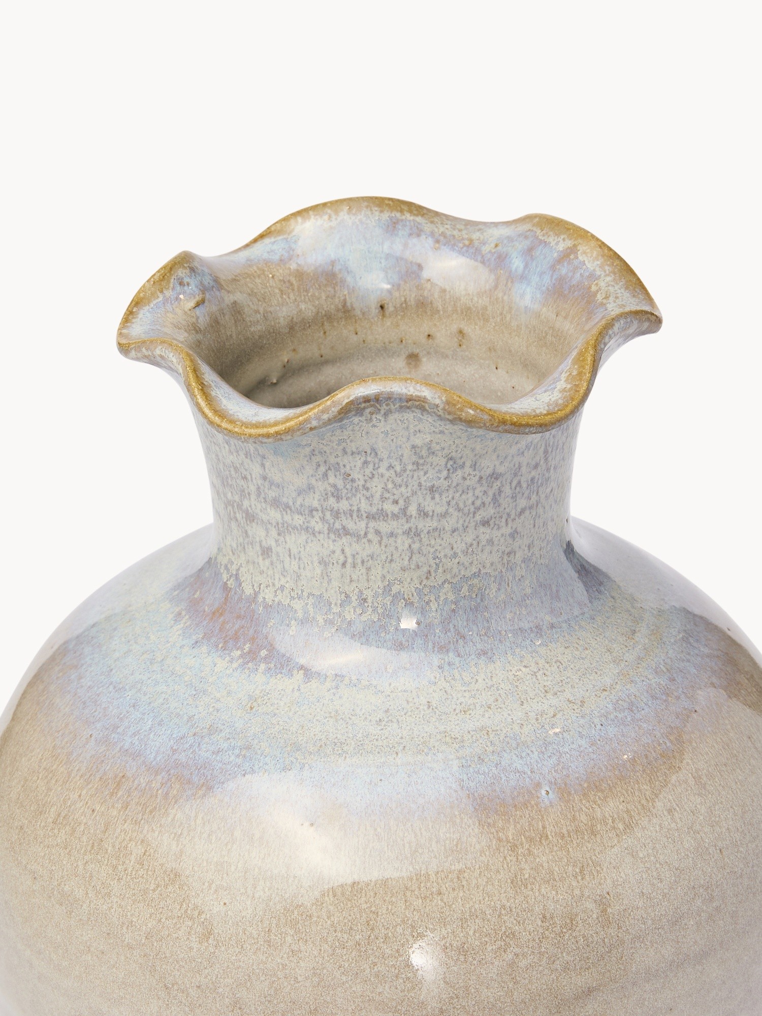 Vaso in ceramica portoghese prodotta artigianalmente, Blu melange, large image number 1