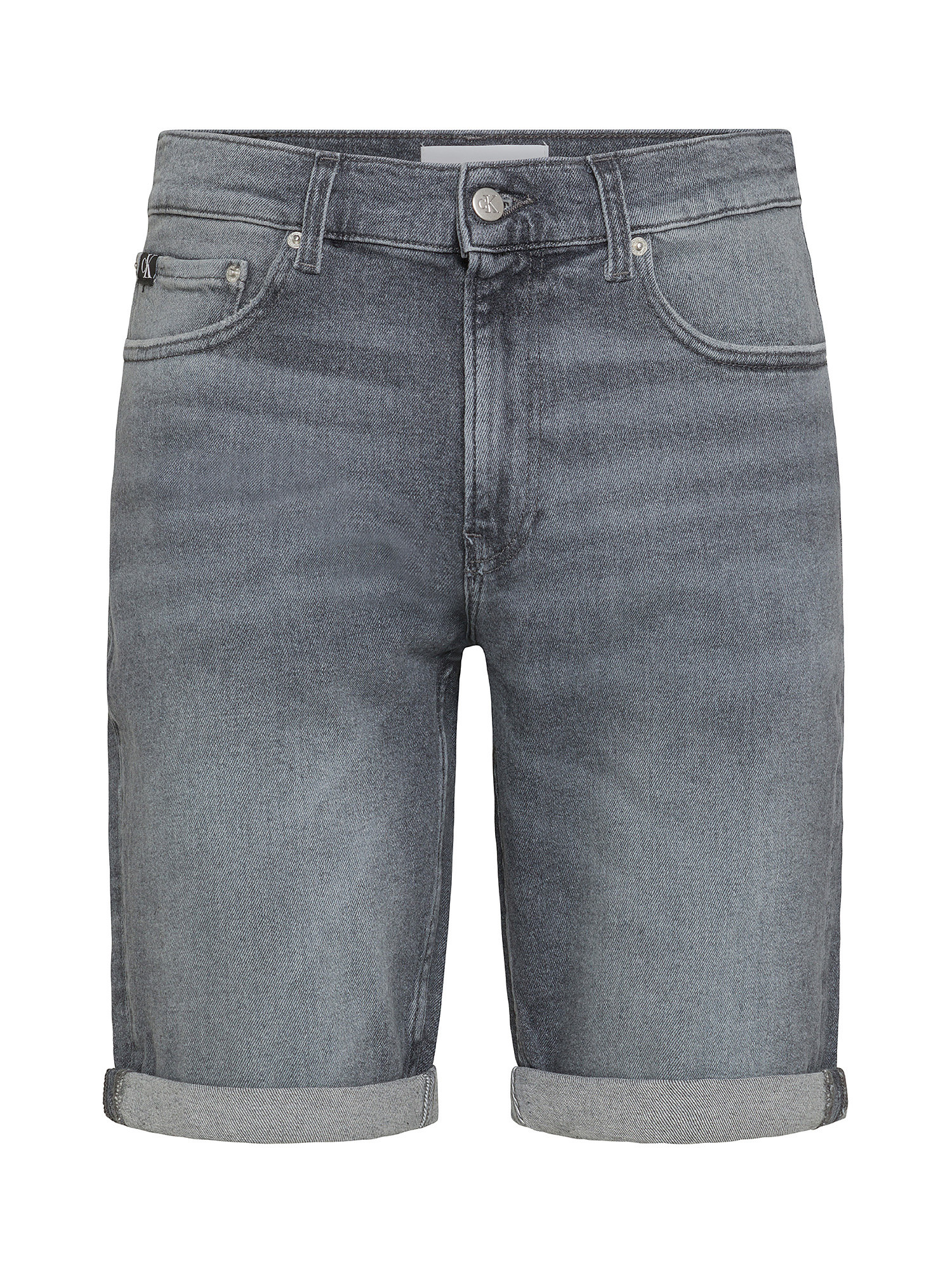 Calvin Klein Jeans -  Slim fit denim shorts, Grey, large image number 0
